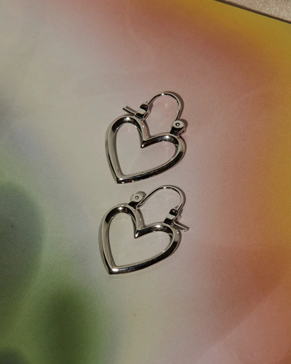Mini Heartbreaker Hoops - Silver