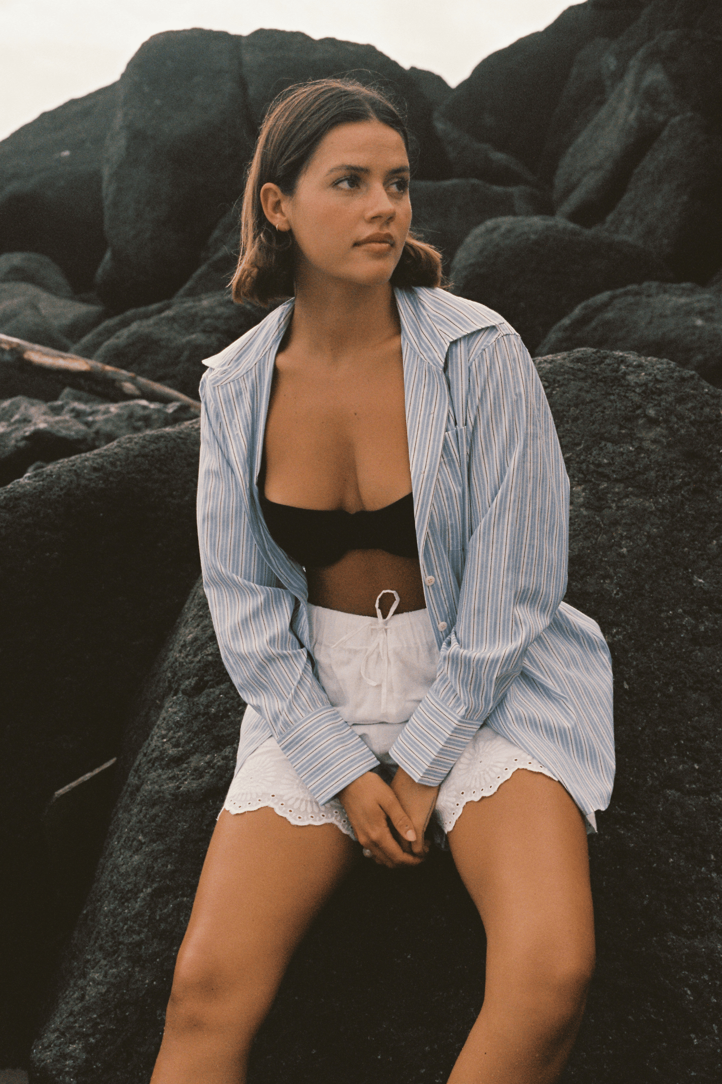Good Days Shirt - Blue/White Stripe