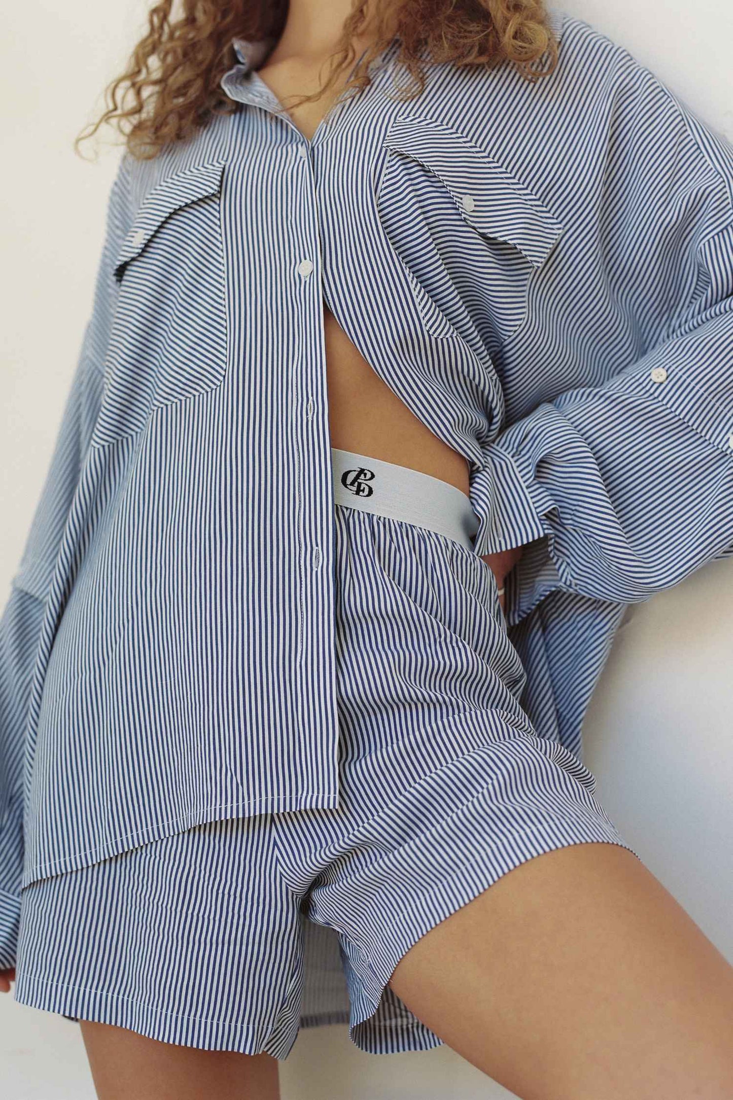 Eastern Boxer Short - Navy Stripe