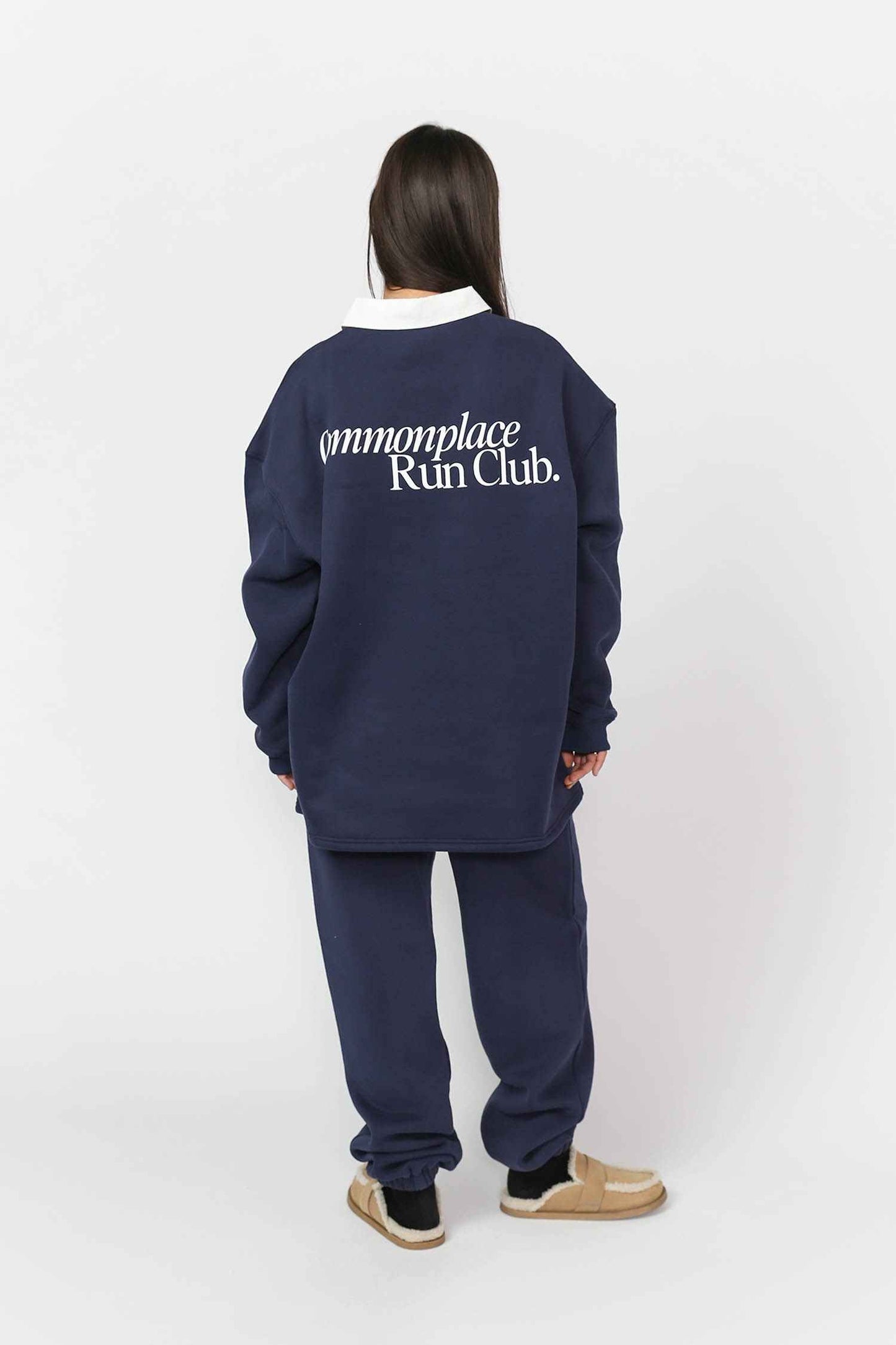 Run Club Polo - Navy/Natural