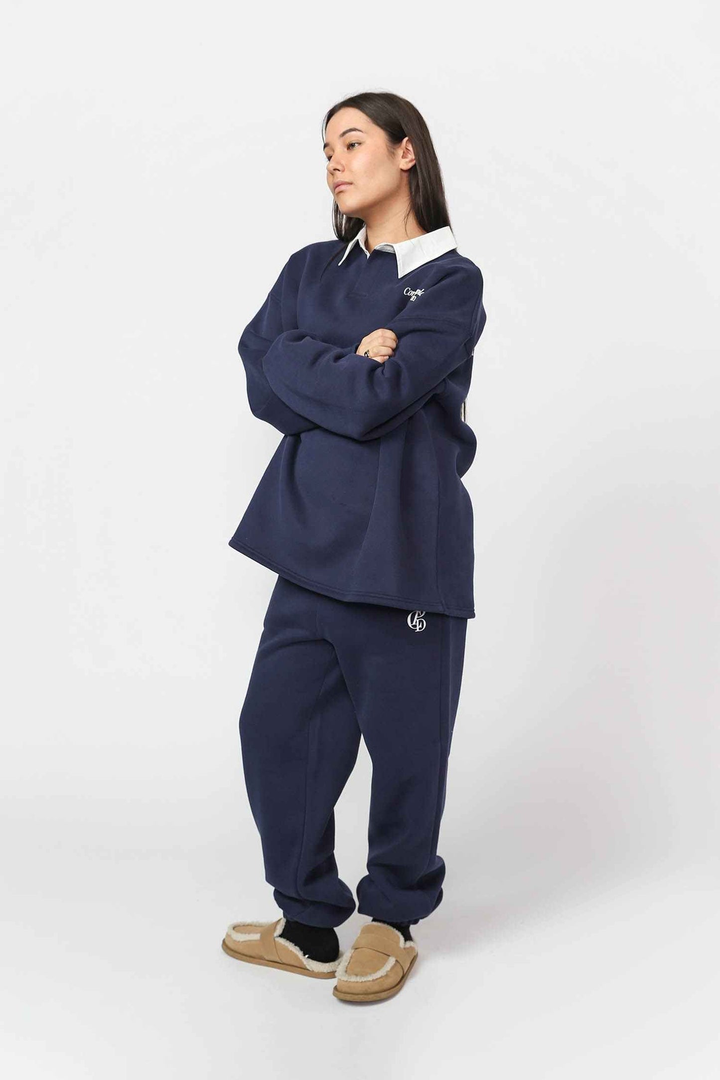 Run Club Polo - Navy/Natural