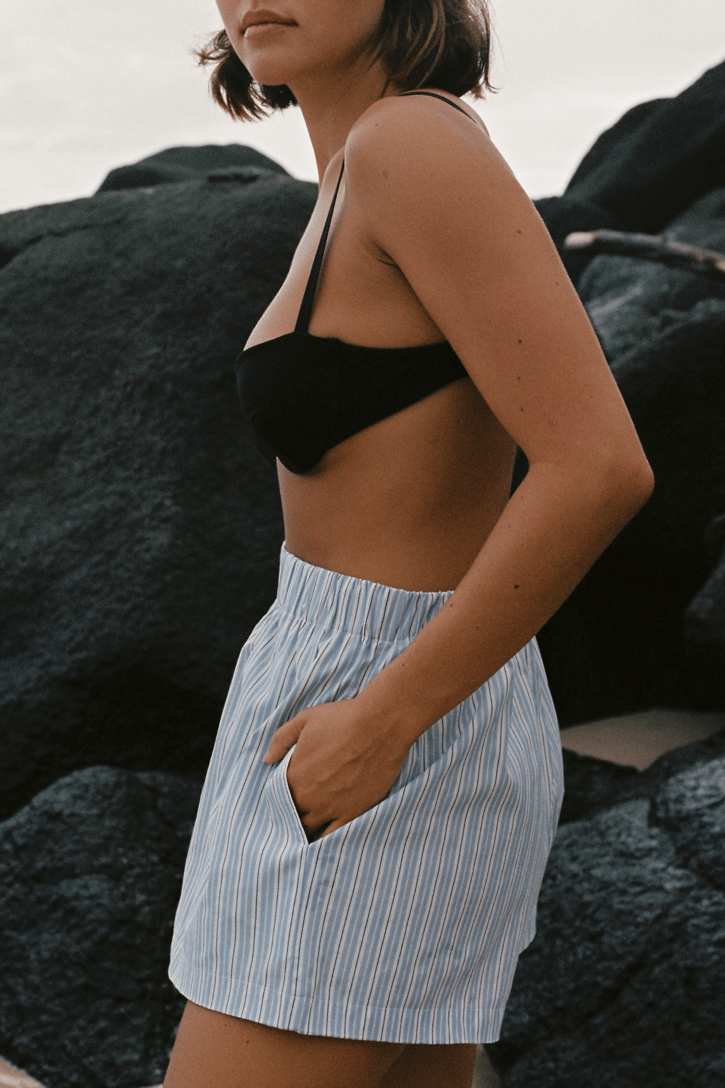 Good Days Boxer Short - Blue/White Stripe
