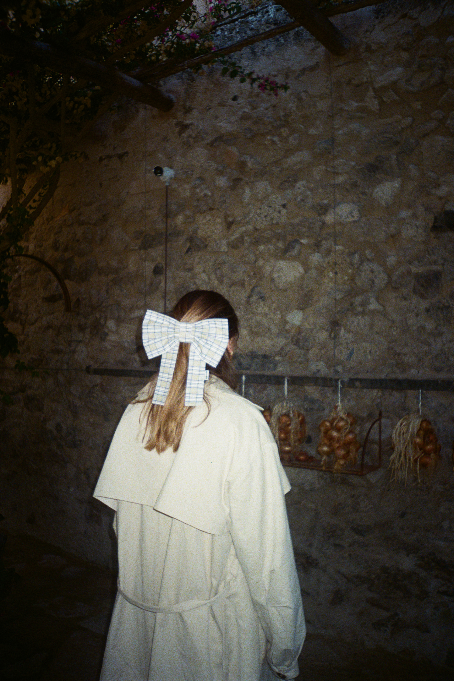 Georgie Hair Bow - Sage Gingham