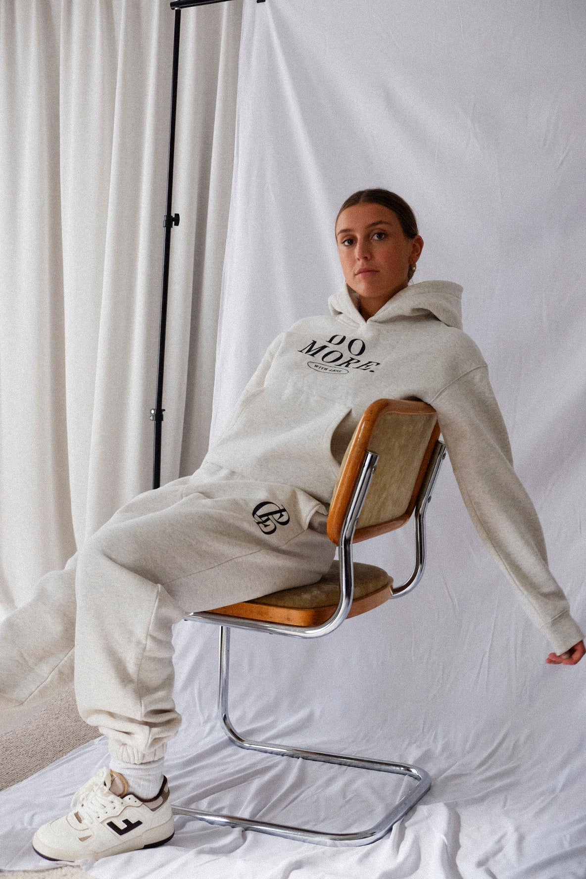 Do More Hoodie - Grey Marle