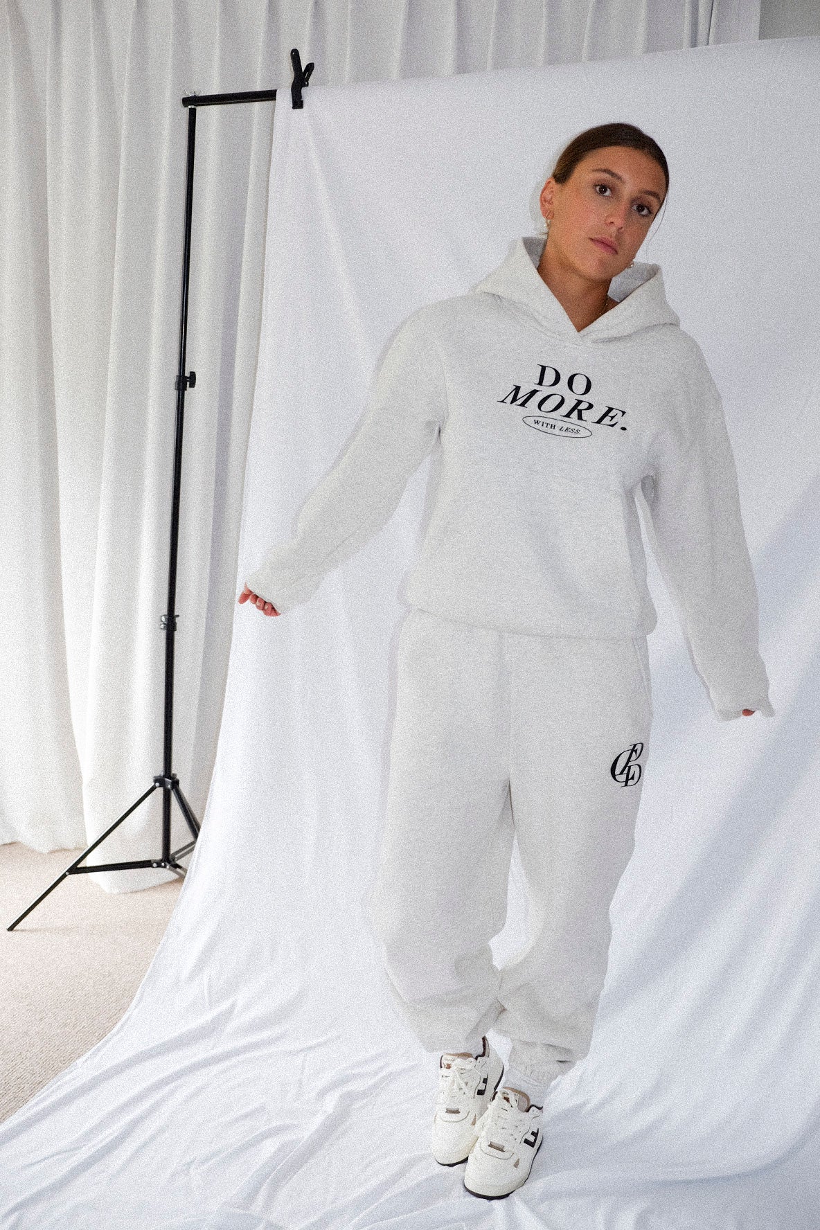 Do More Hoodie - Grey Marle