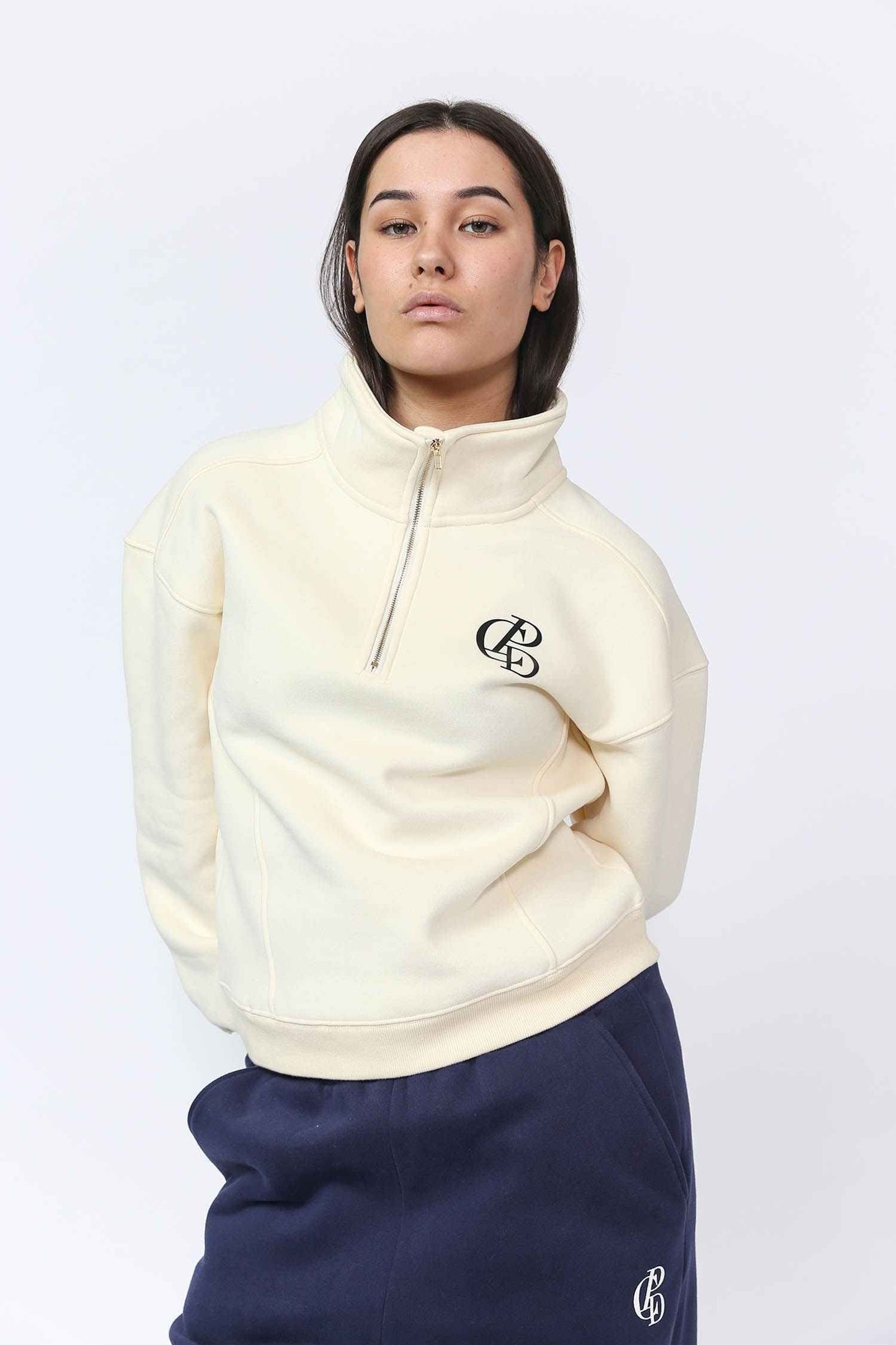 Cotton Zip - Cream