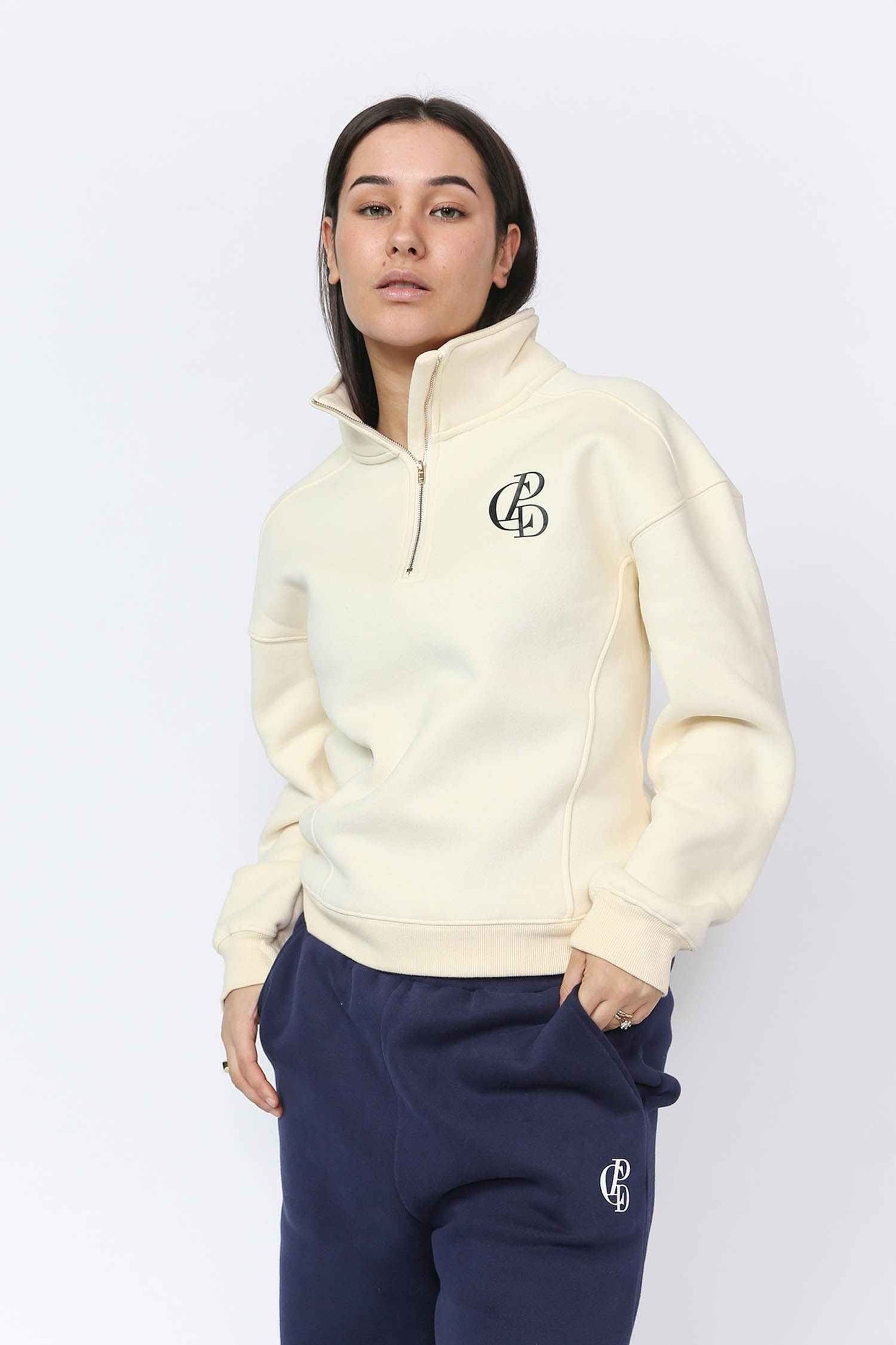Cotton Zip - Cream