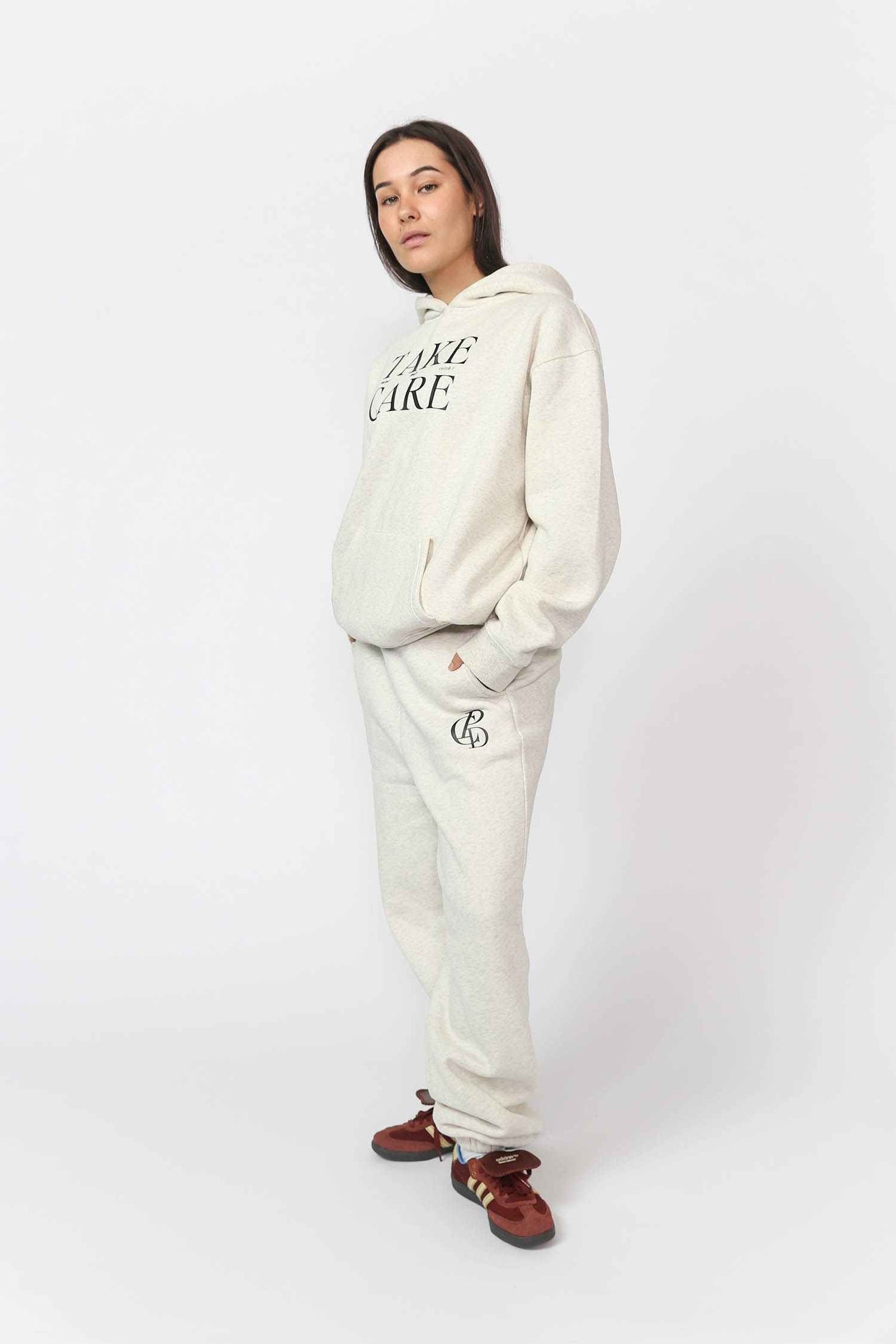 Take Care Hoodie - Grey Marle