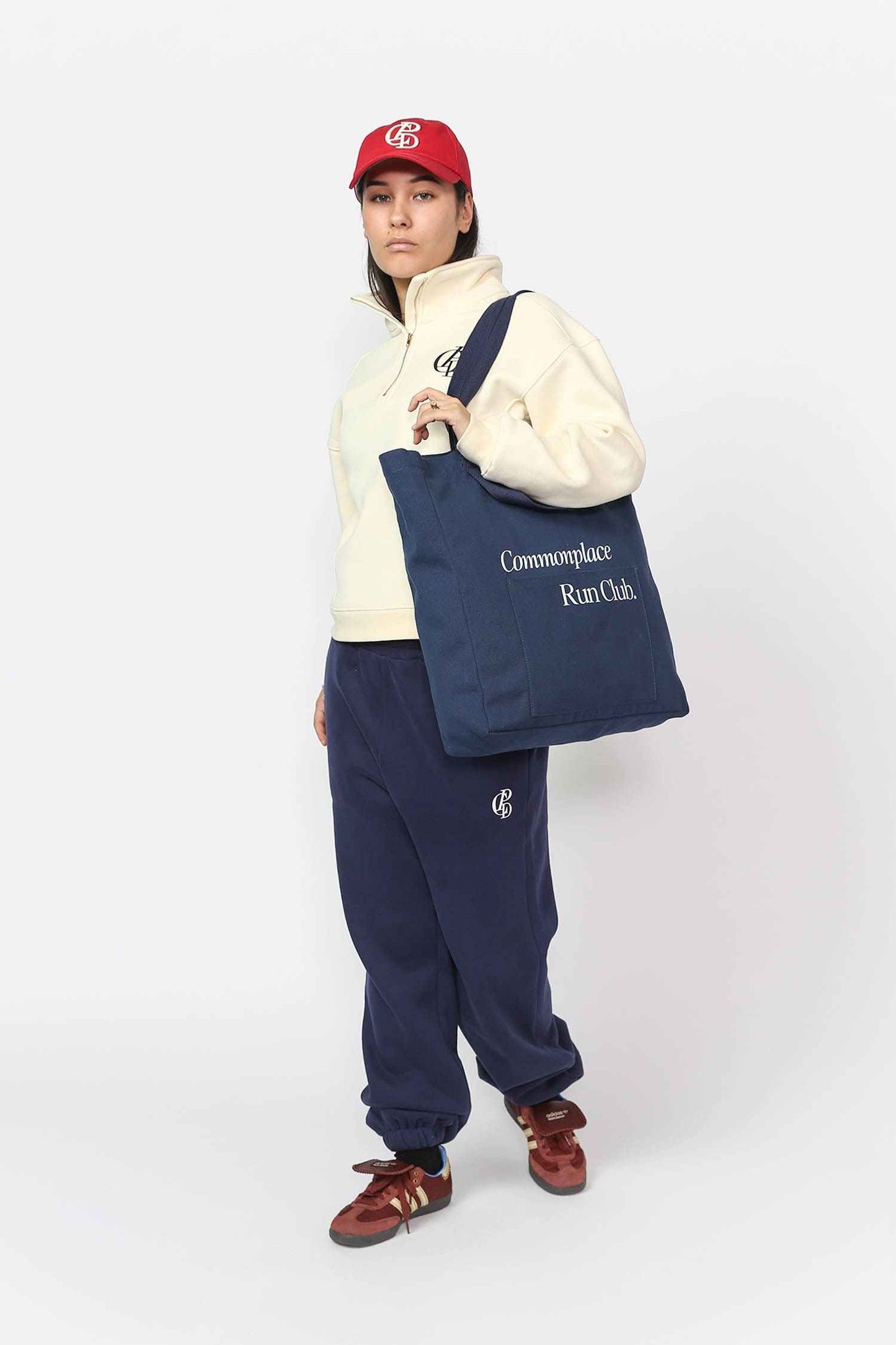 Run Club Tote - Navy/Natural