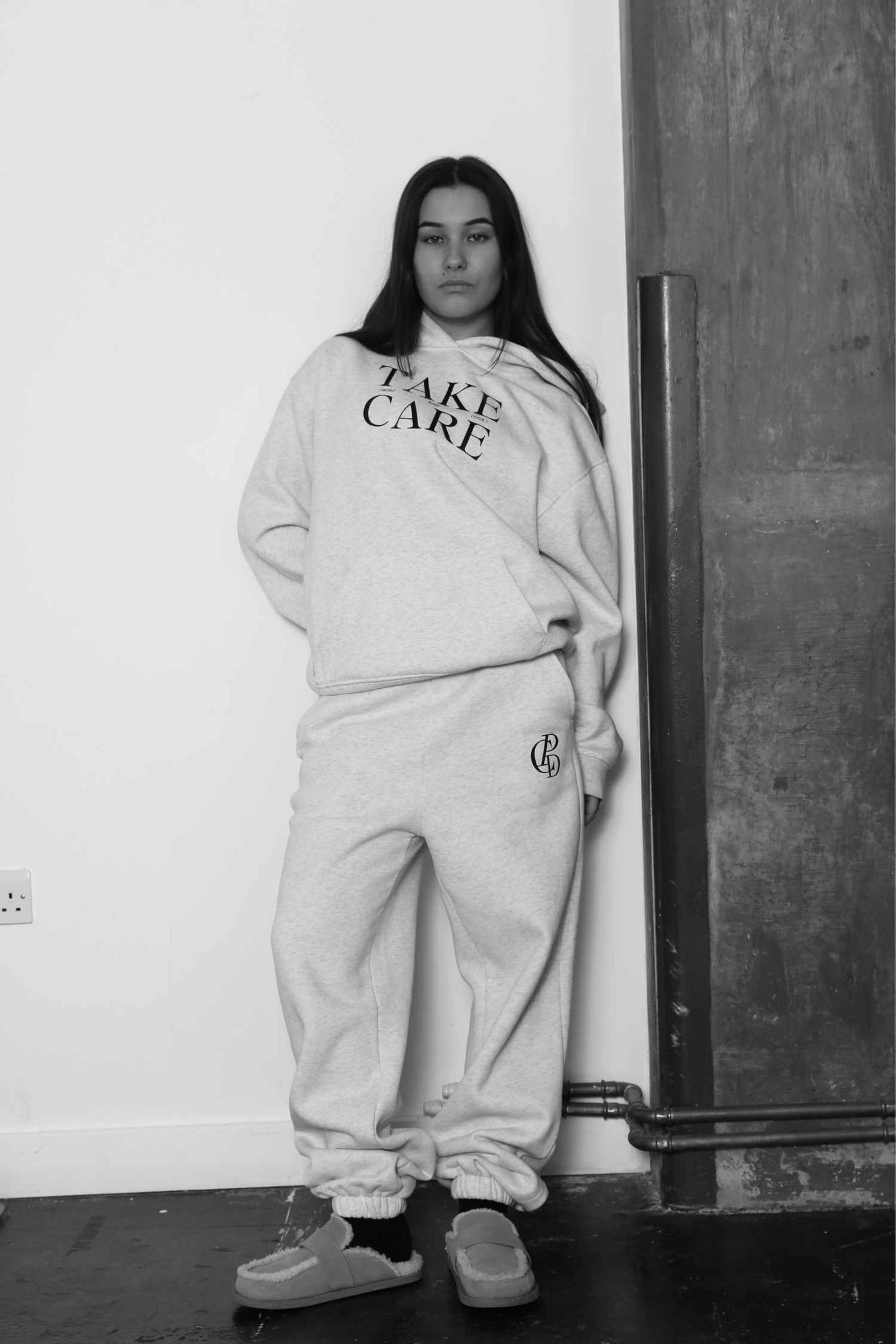 Take Care Hoodie - Grey Marle