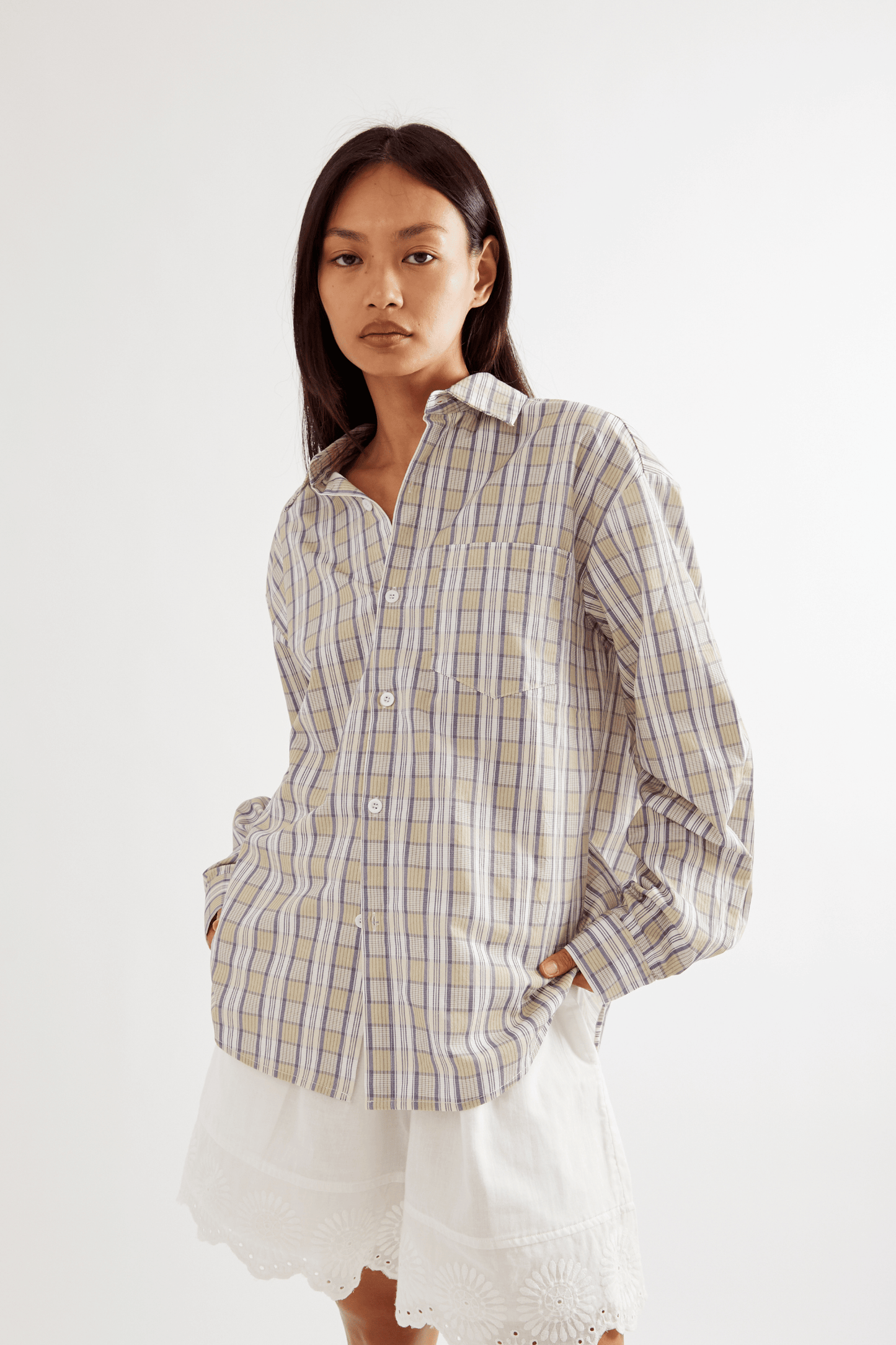 Greenworld Button Down - Sage