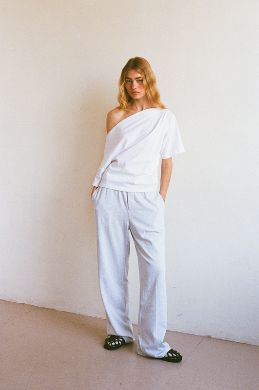 Asymmetrical Top - White