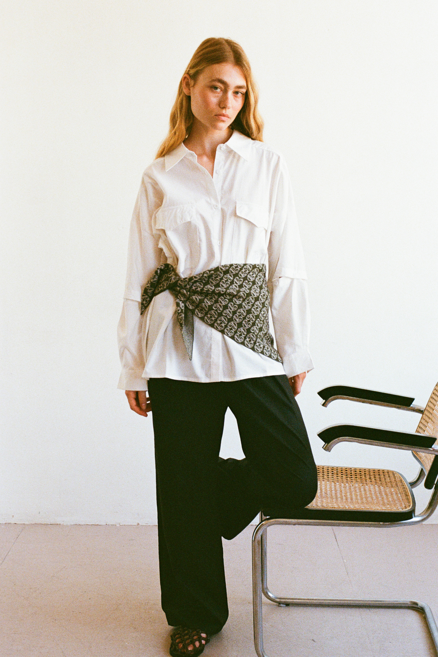 Pleated Front Trouser - Black