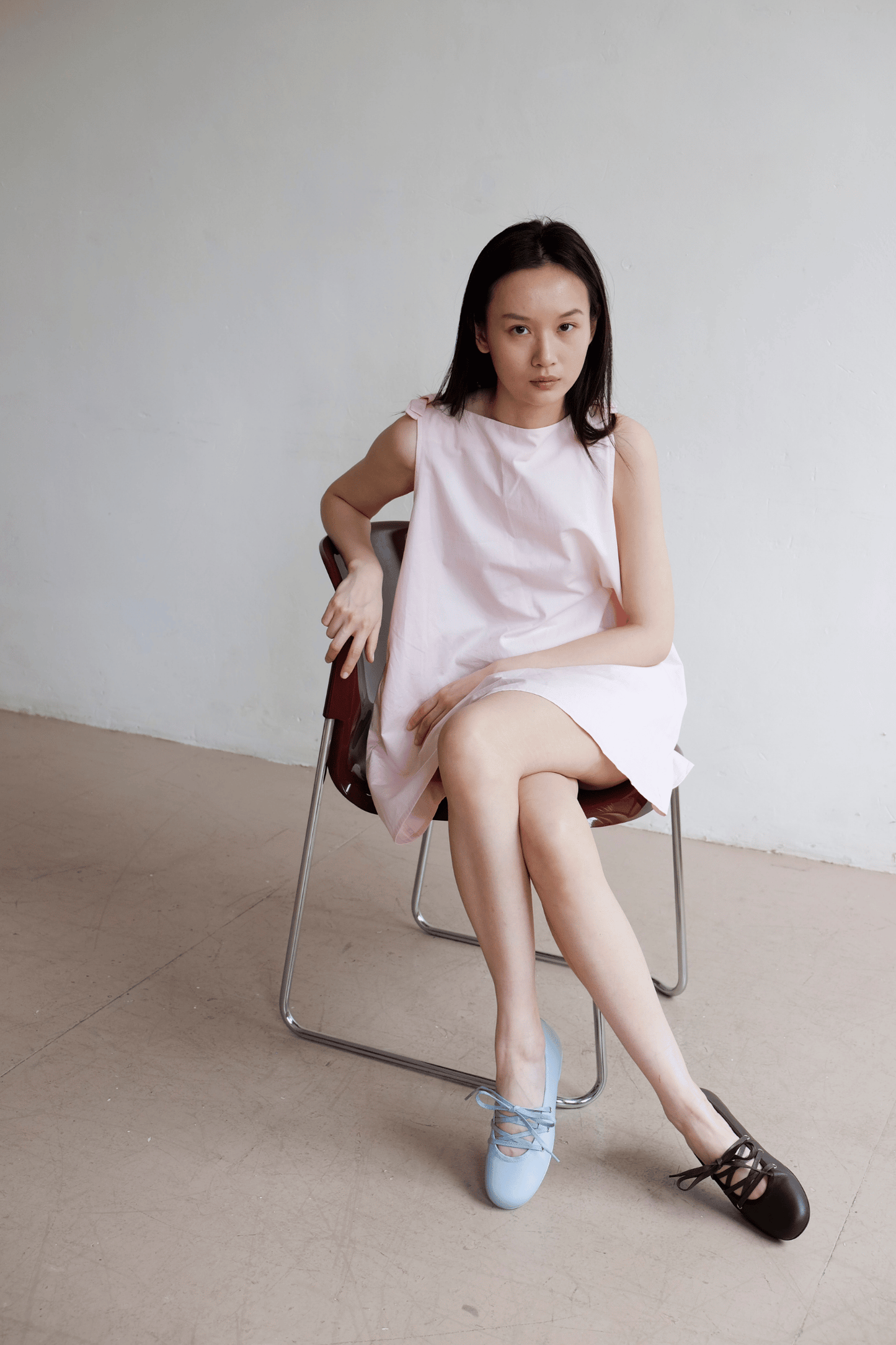Margie Pinny Dress - Baby Pink