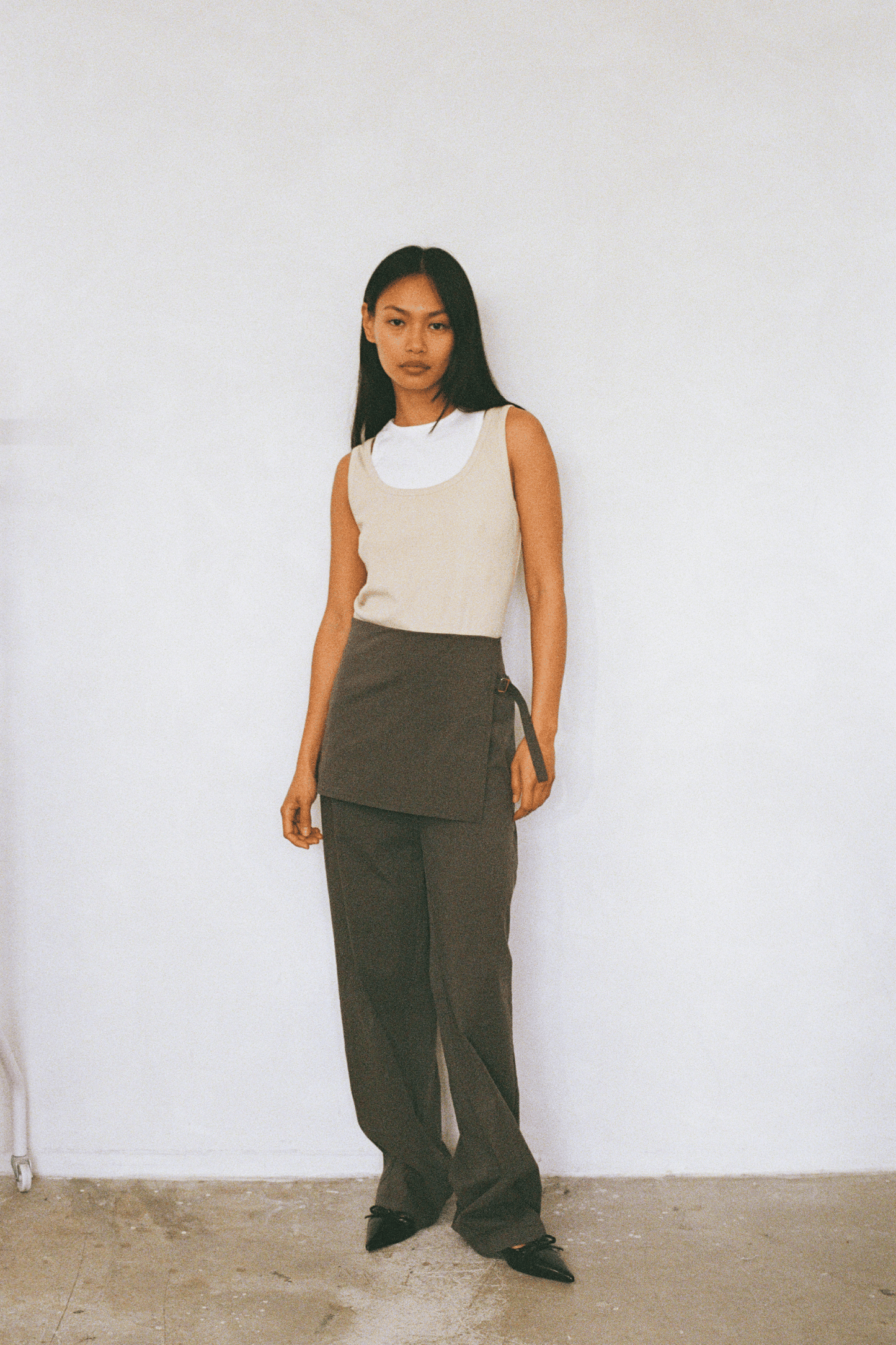 Millie Double Layer Tank - Sand