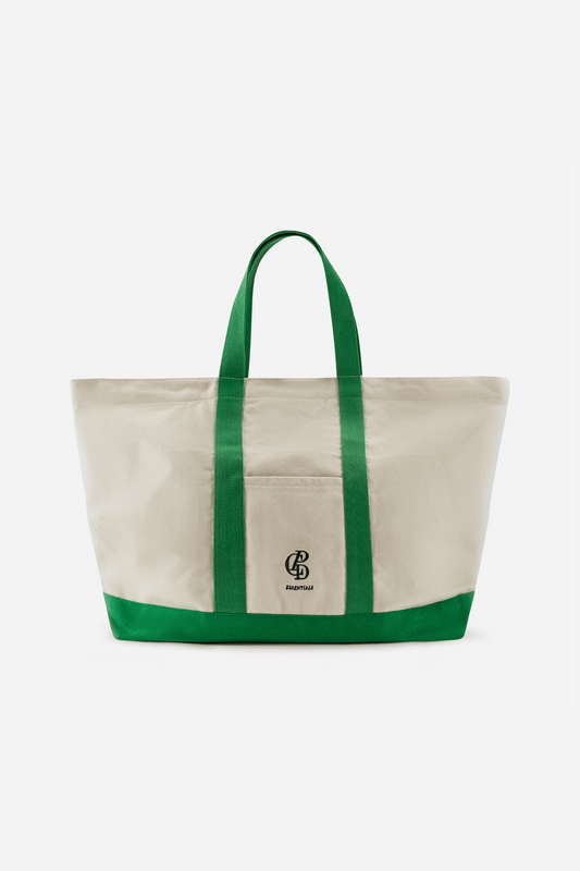 CPD Classico XL Tote - Green/Cream