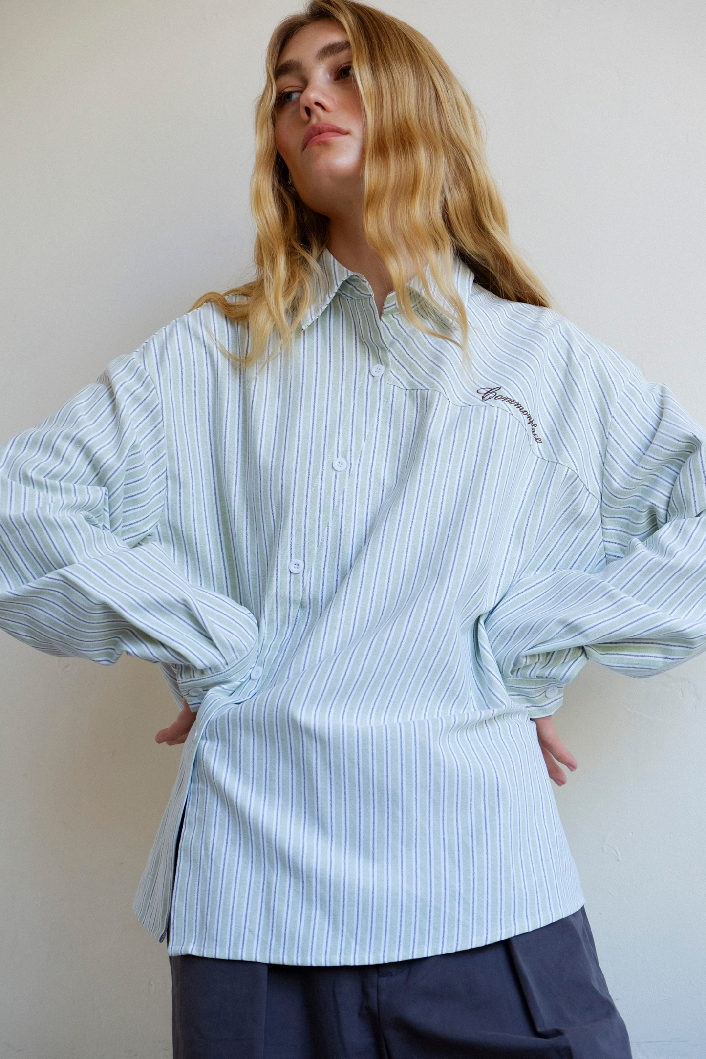 Cortez Shirt - Mint Stripe