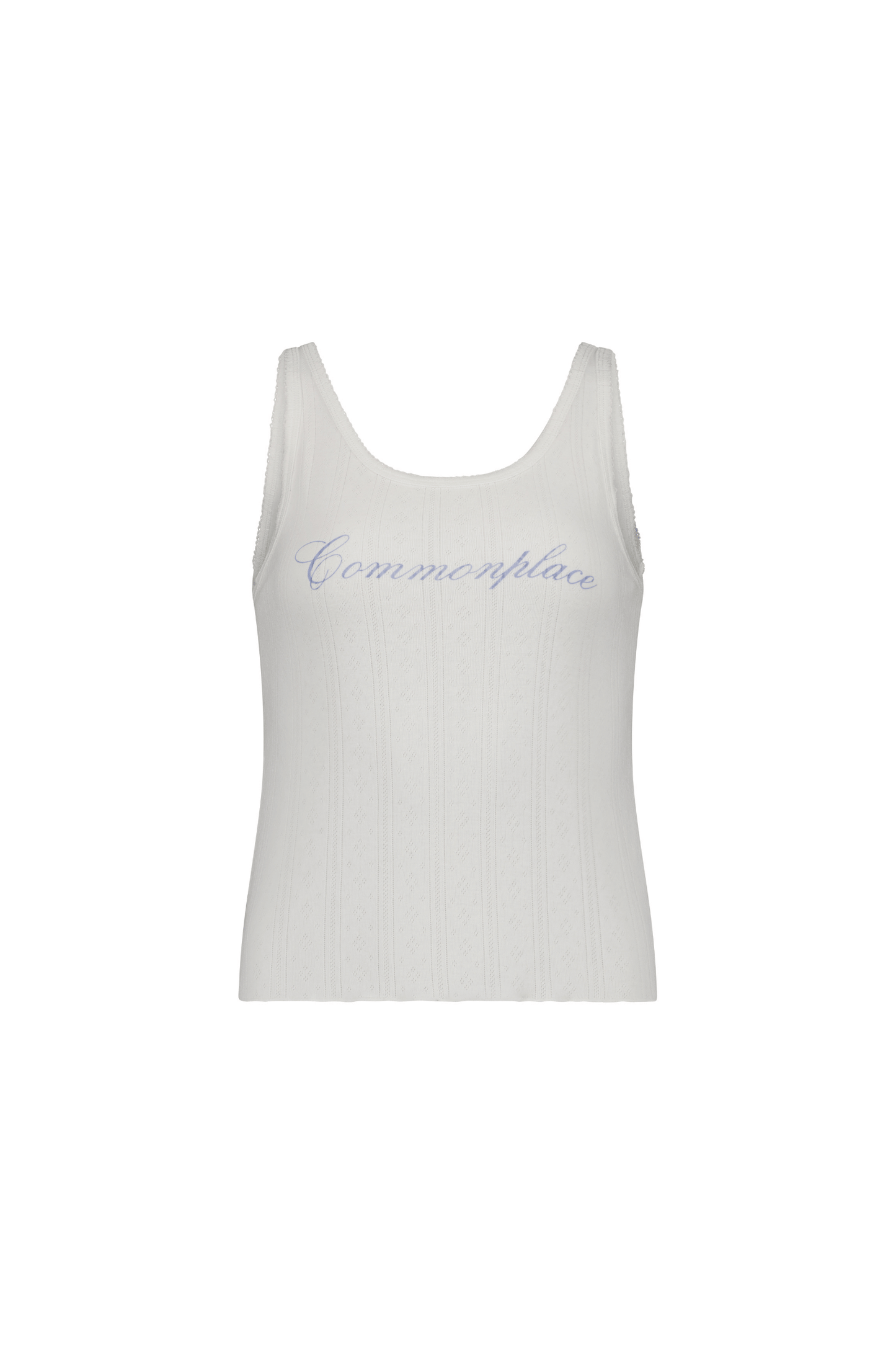 Riviera Pointelle Tank - Cream