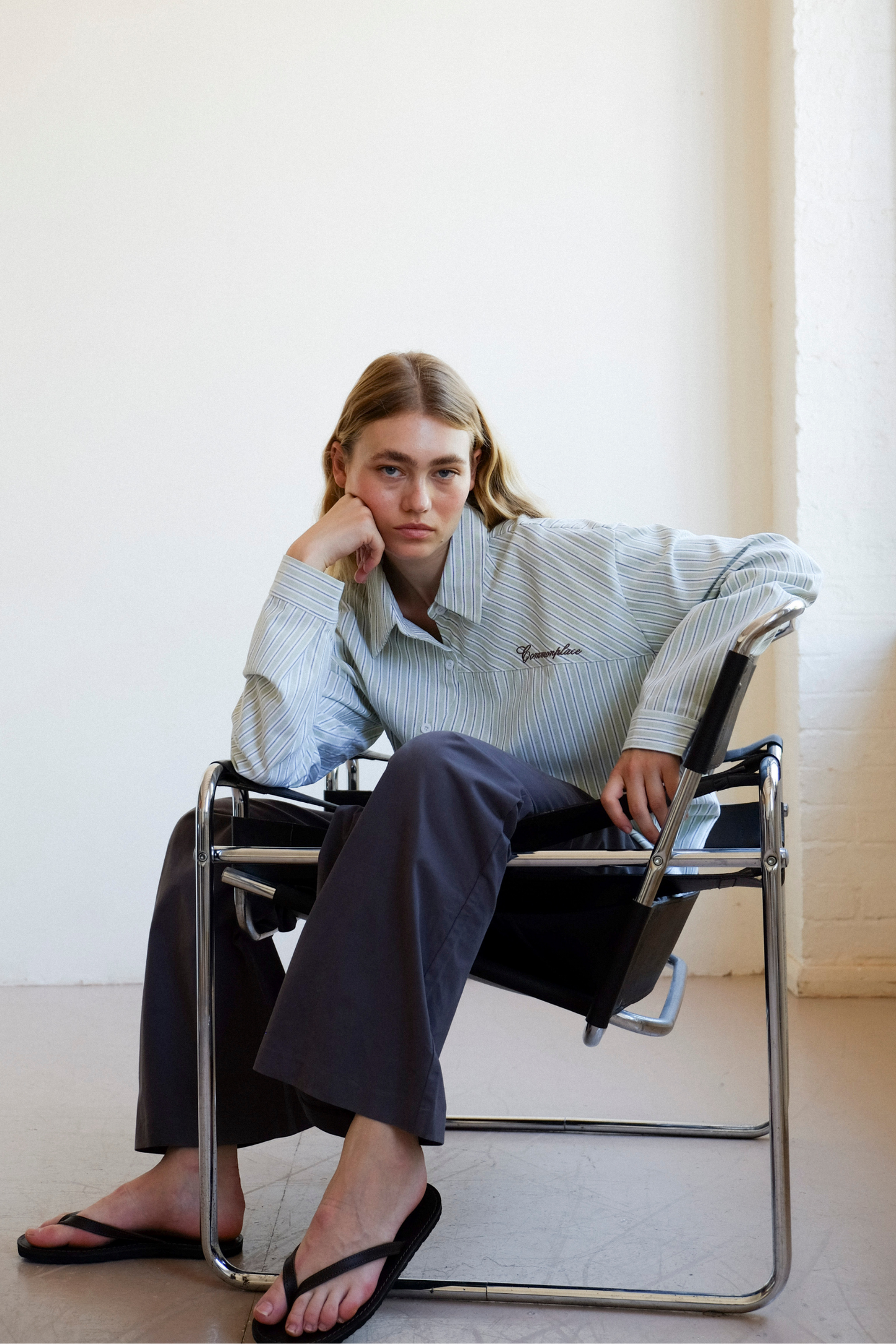 Cortez Shirt - Mint Stripe