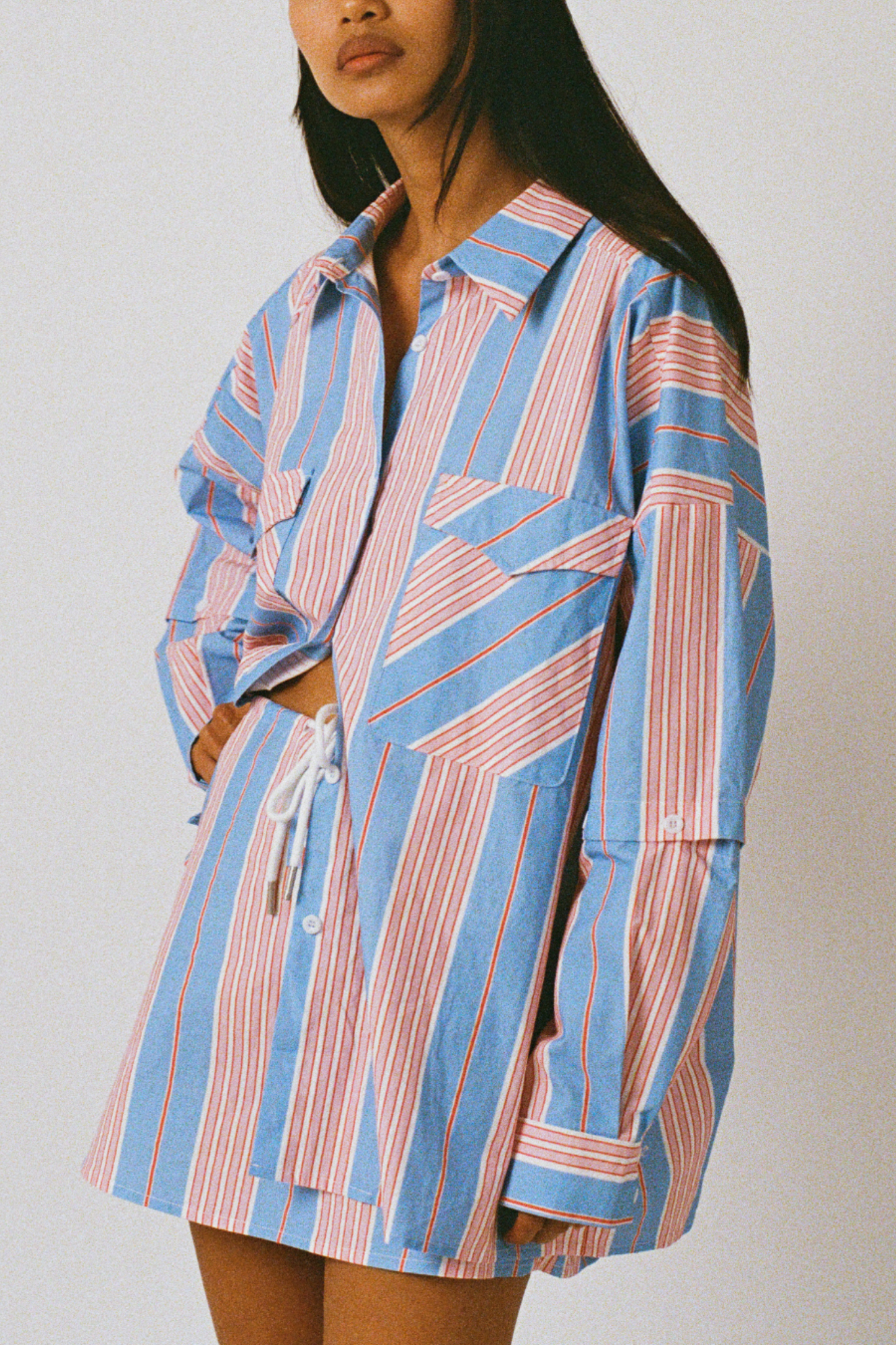 Eastern Skirt - Baby Blue/Pink