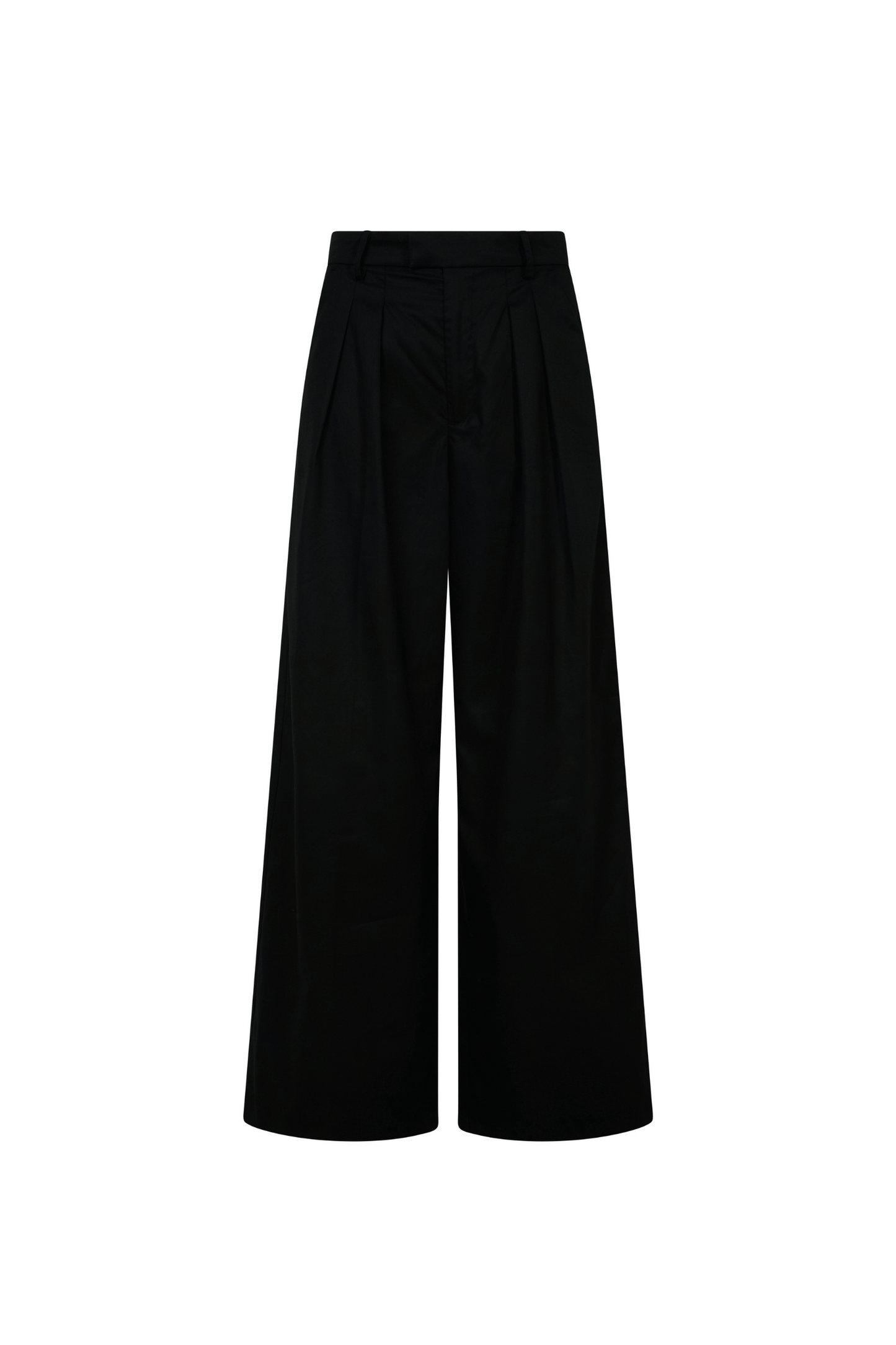Pleated Front Trouser - Black