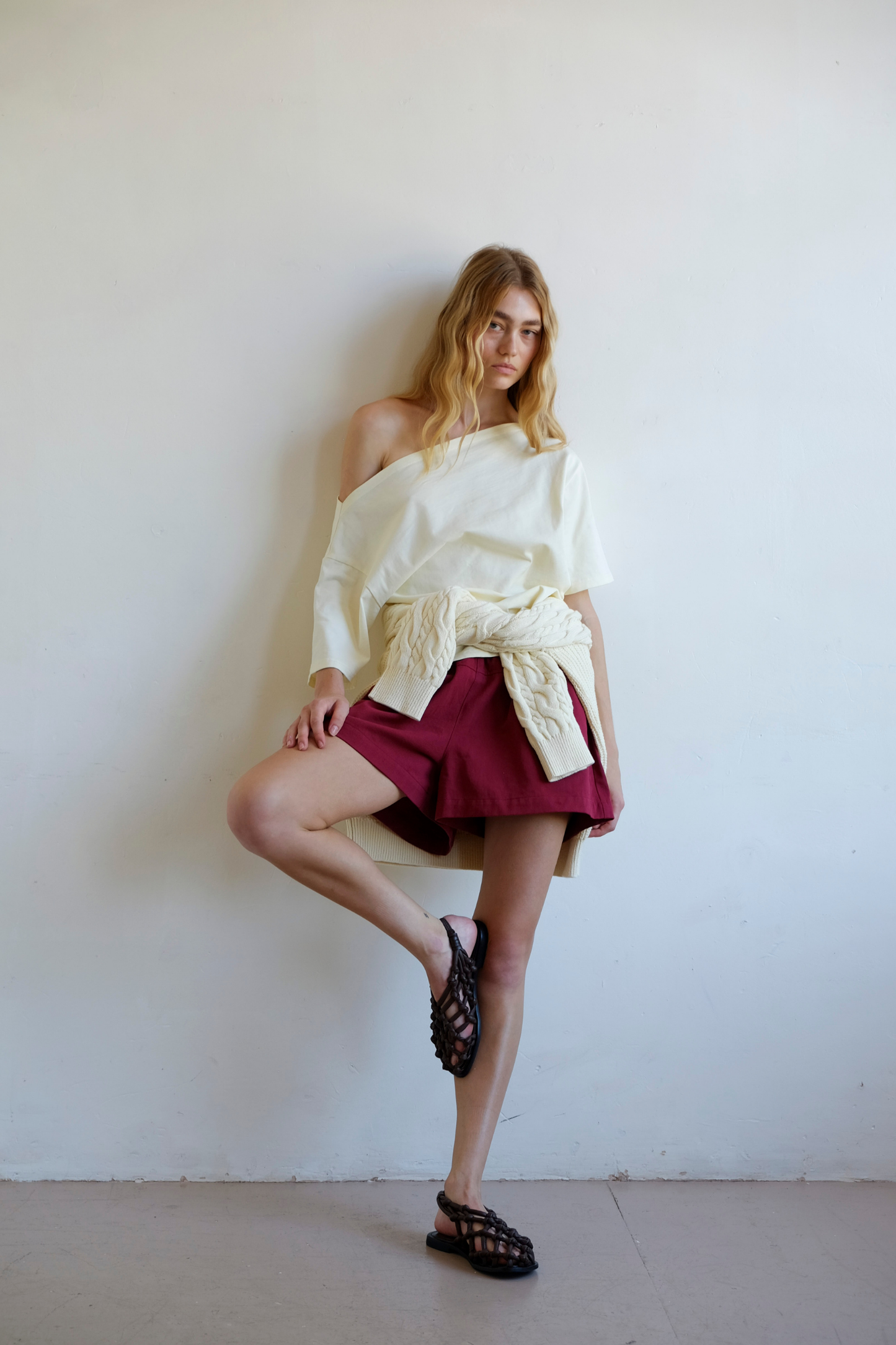 Down the Line Short - Maroon