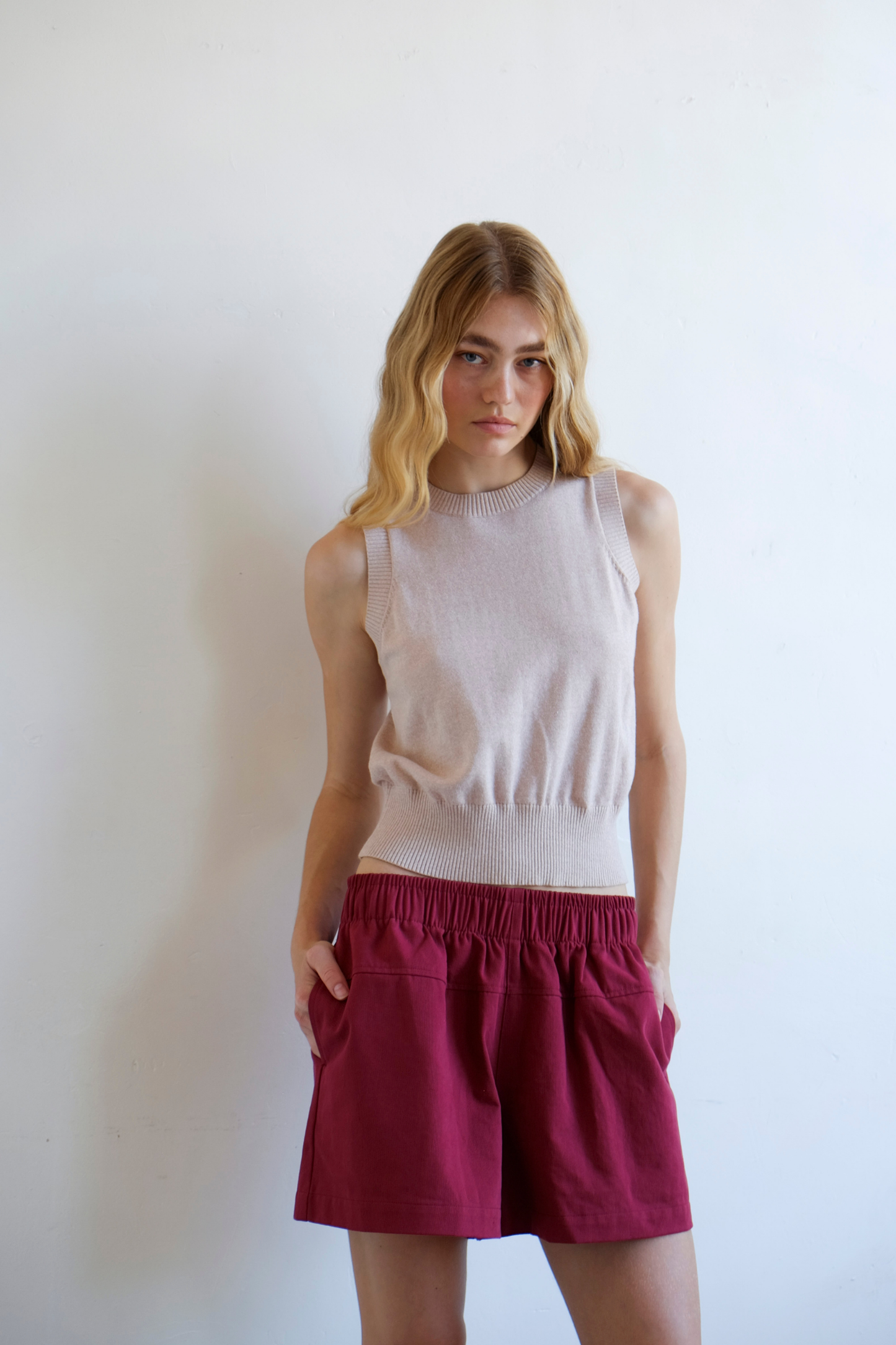 Down the Line Short - Maroon