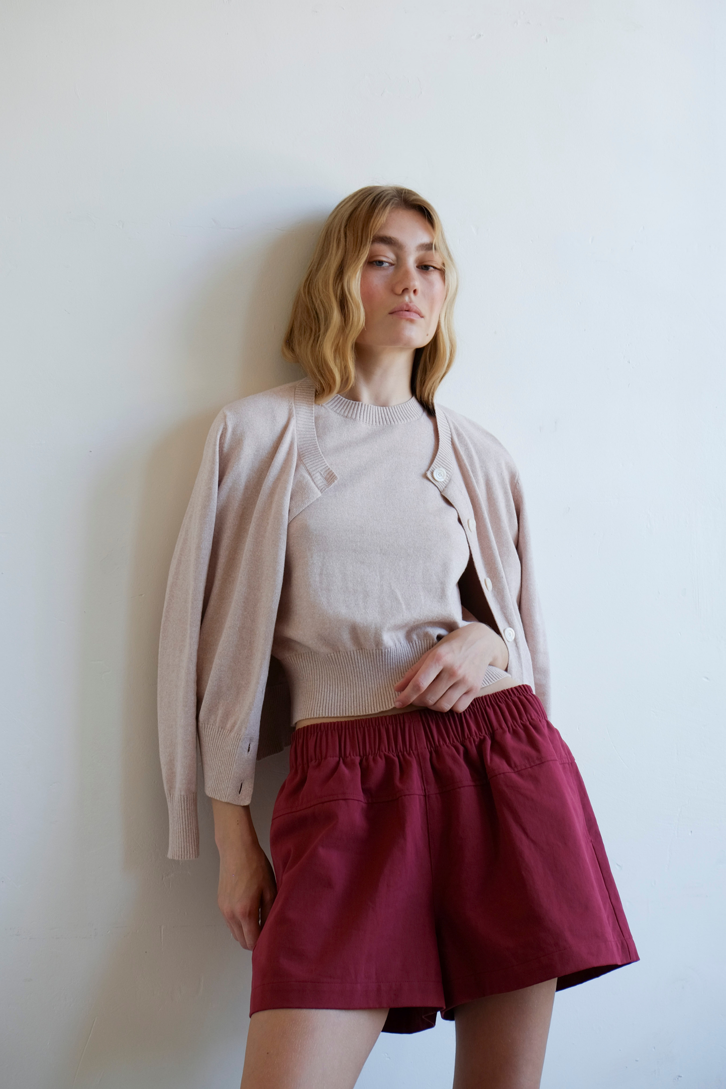 Down the Line Short - Maroon