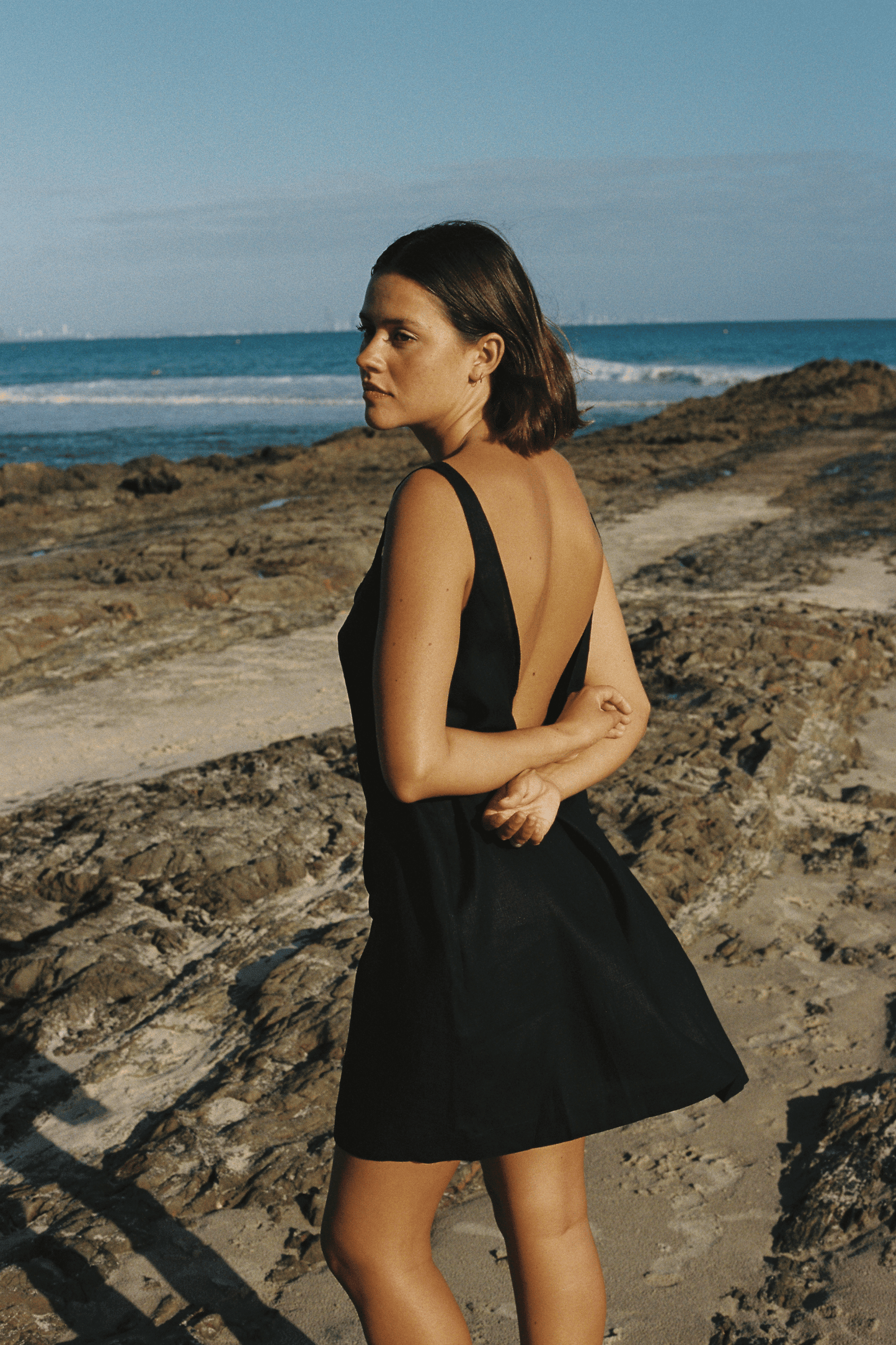 Palermo Low Back Dress - Black