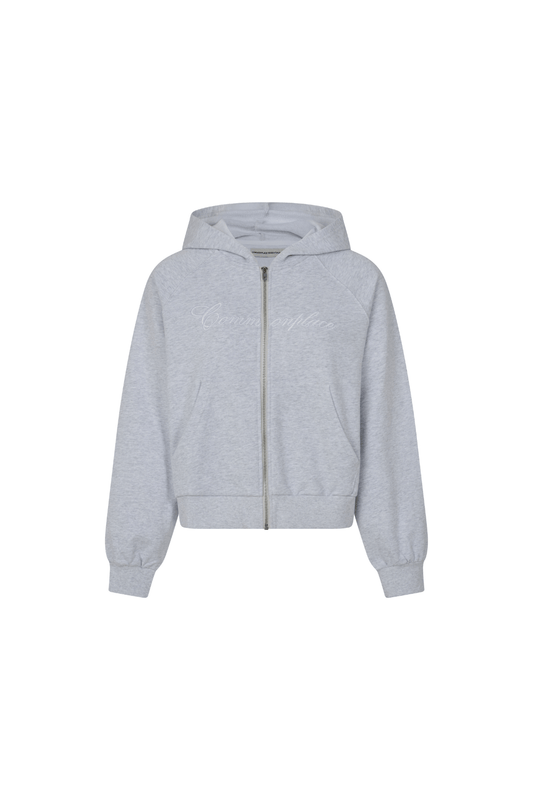 Ralph Zip Up Hoodie - Light Grey