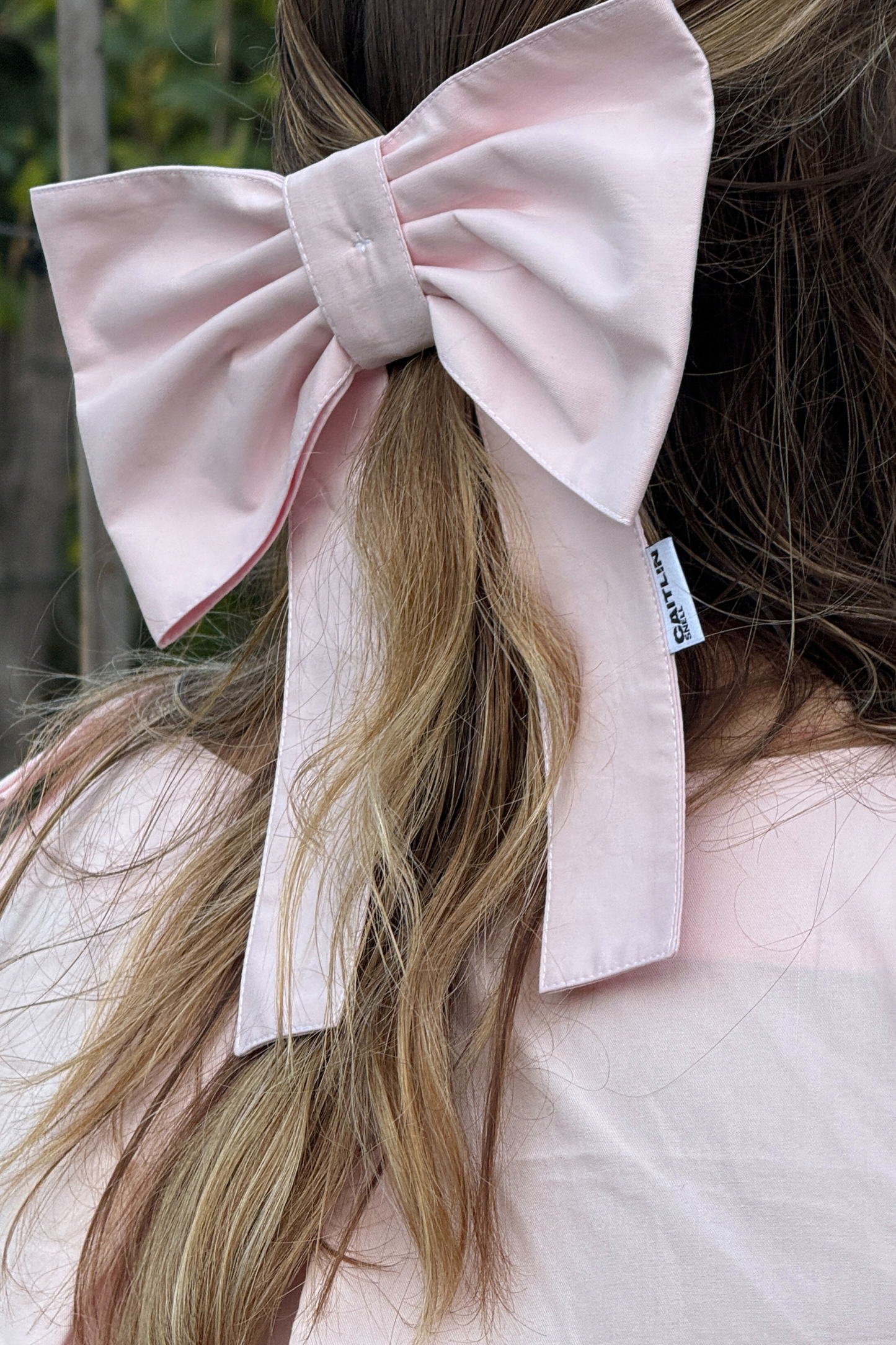 Georgie Hair Bow - Baby Pink