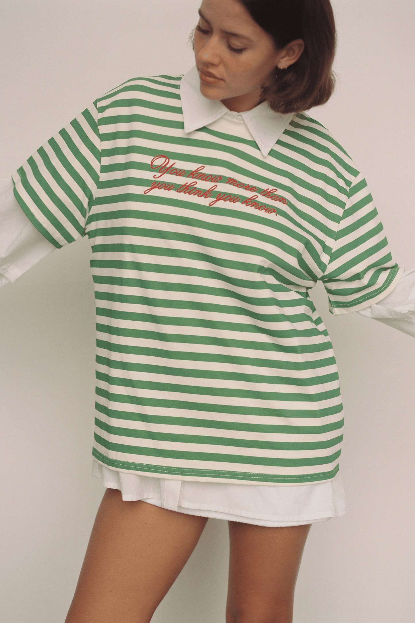 Morale T-Shirt - Green/White