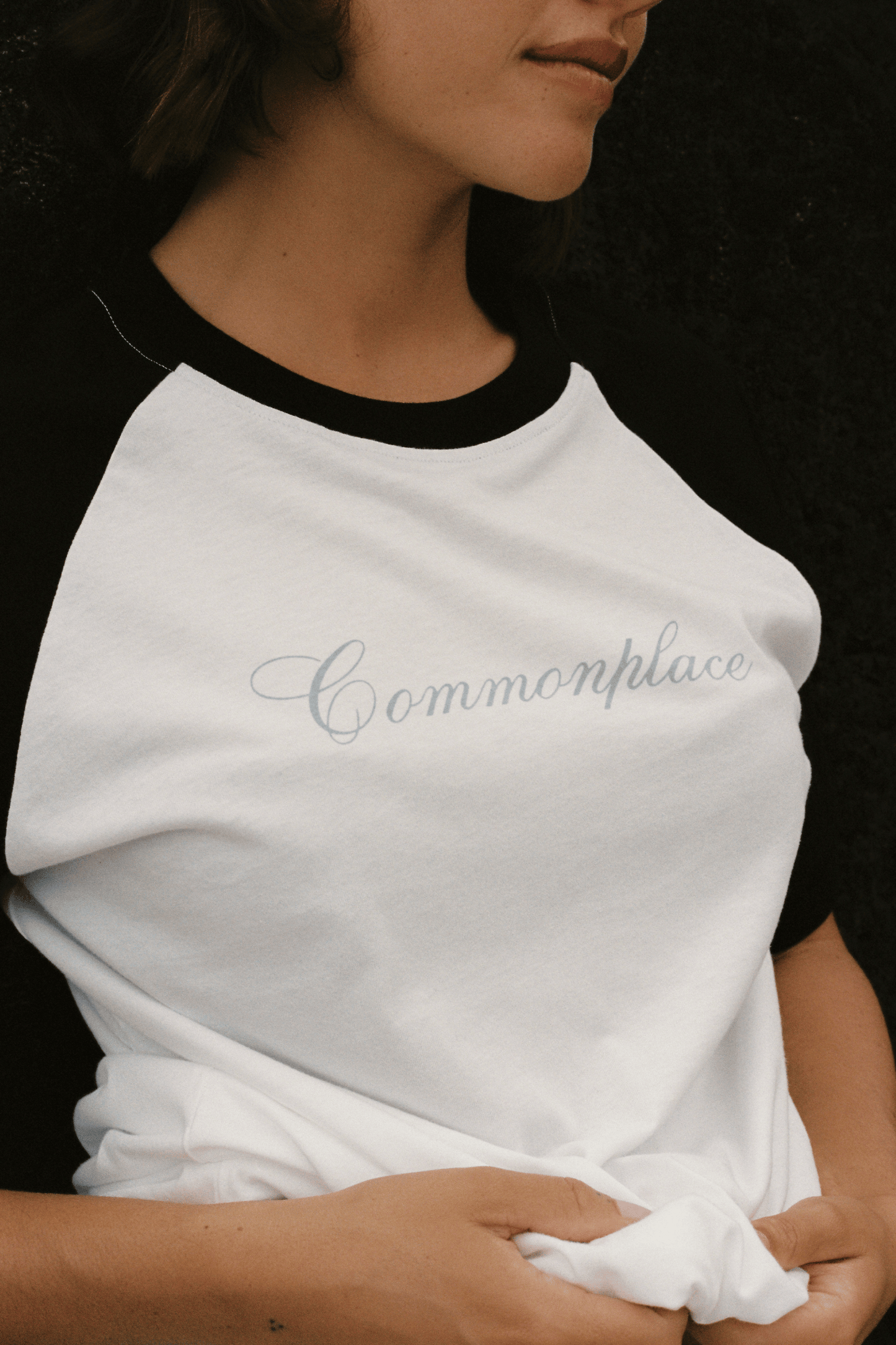 Cursive Raglan T-Shirt