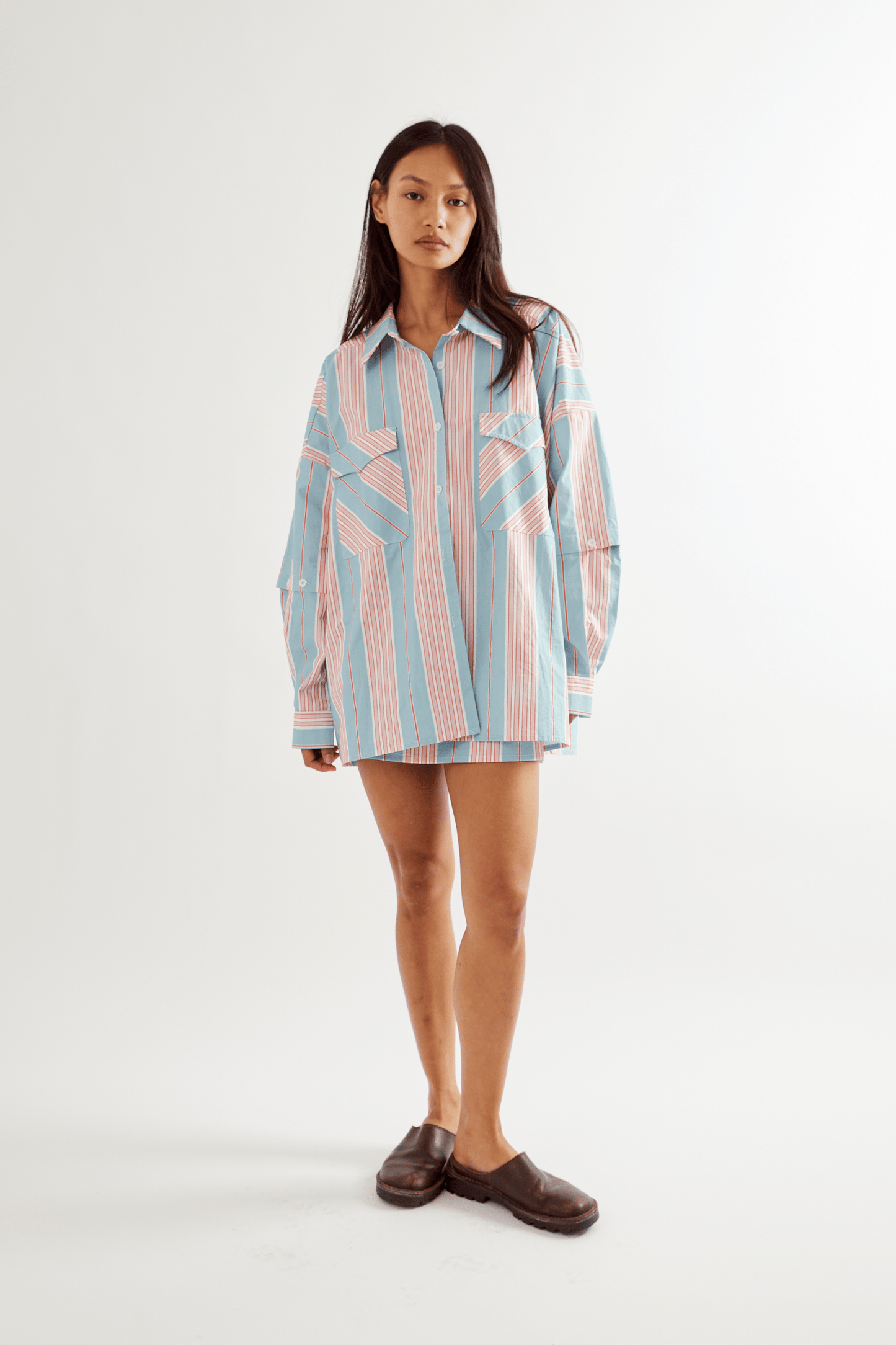 Eastern Skirt - Baby Blue/Pink