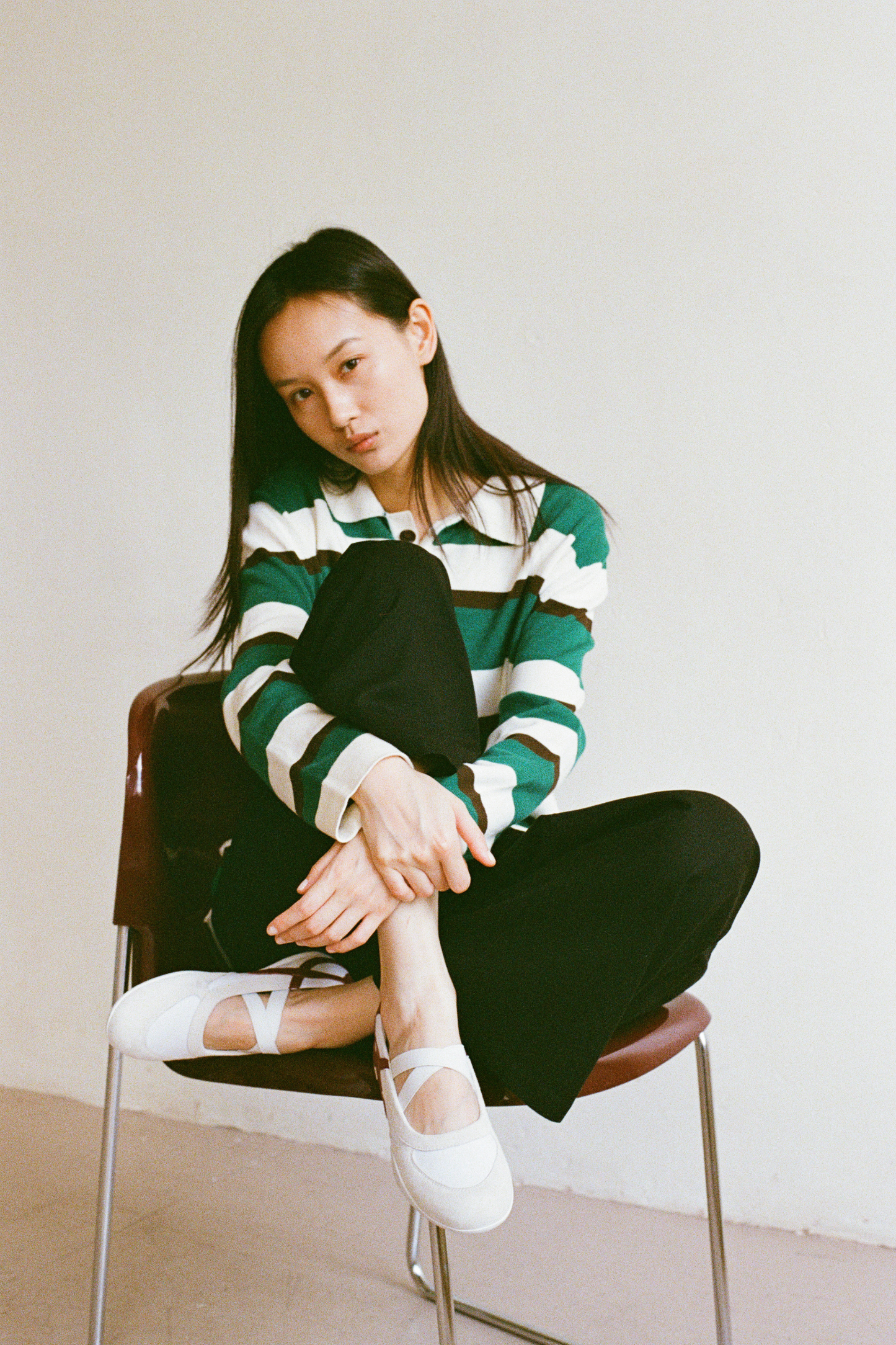 Prep Stripe Polo - Dark Green