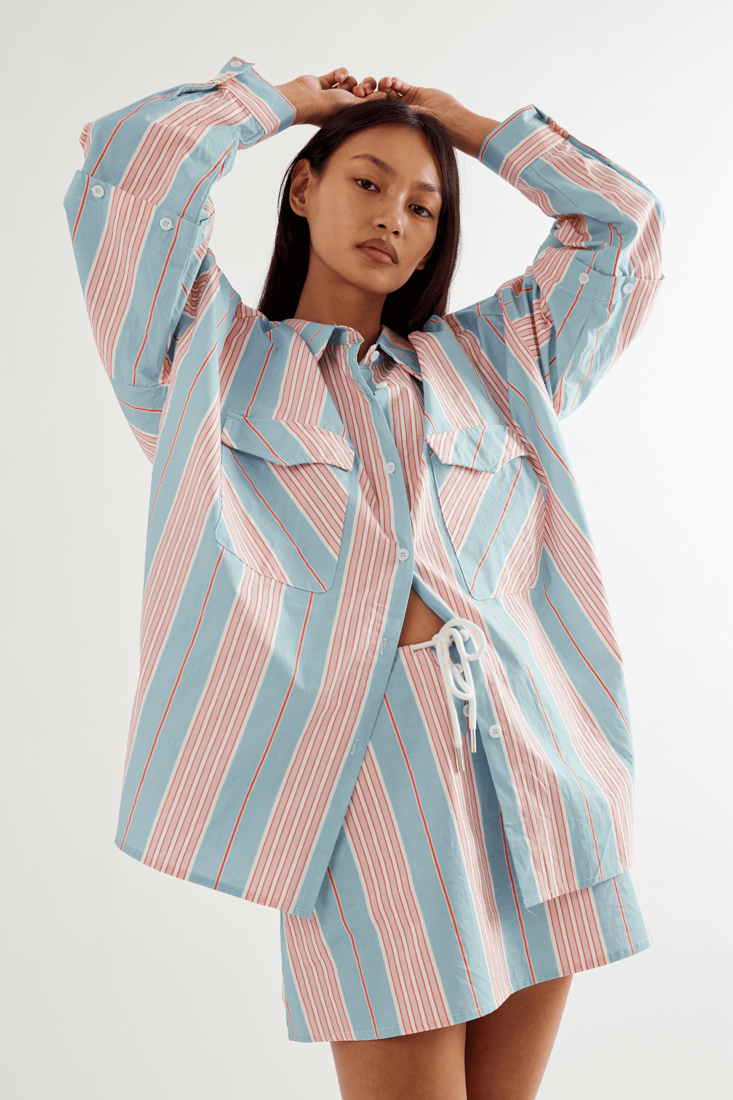 Eastern Shirt - Baby Blue/Pink