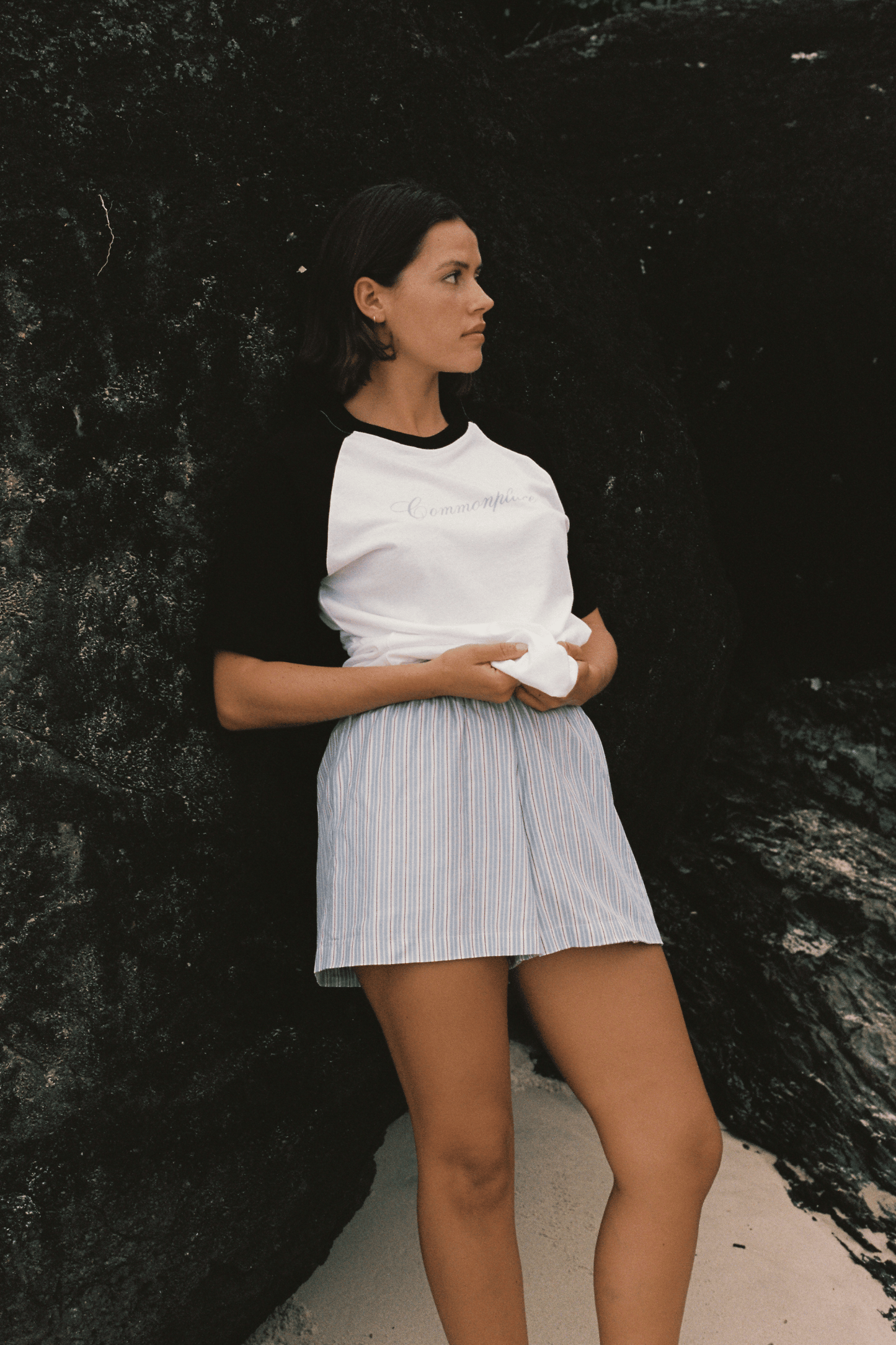 Cursive Raglan T-Shirt