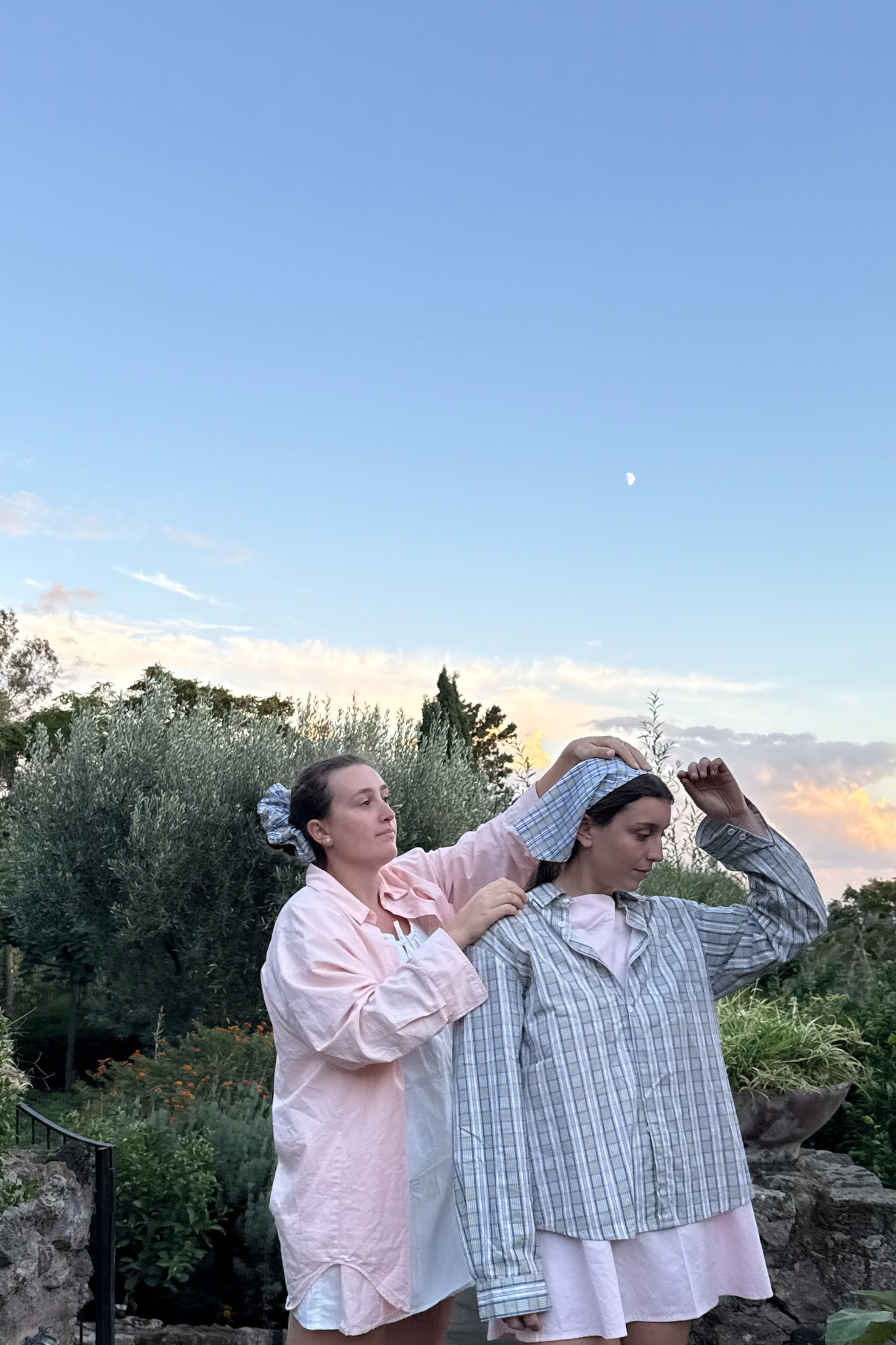 Eva Scrunchie - Sage Gingham