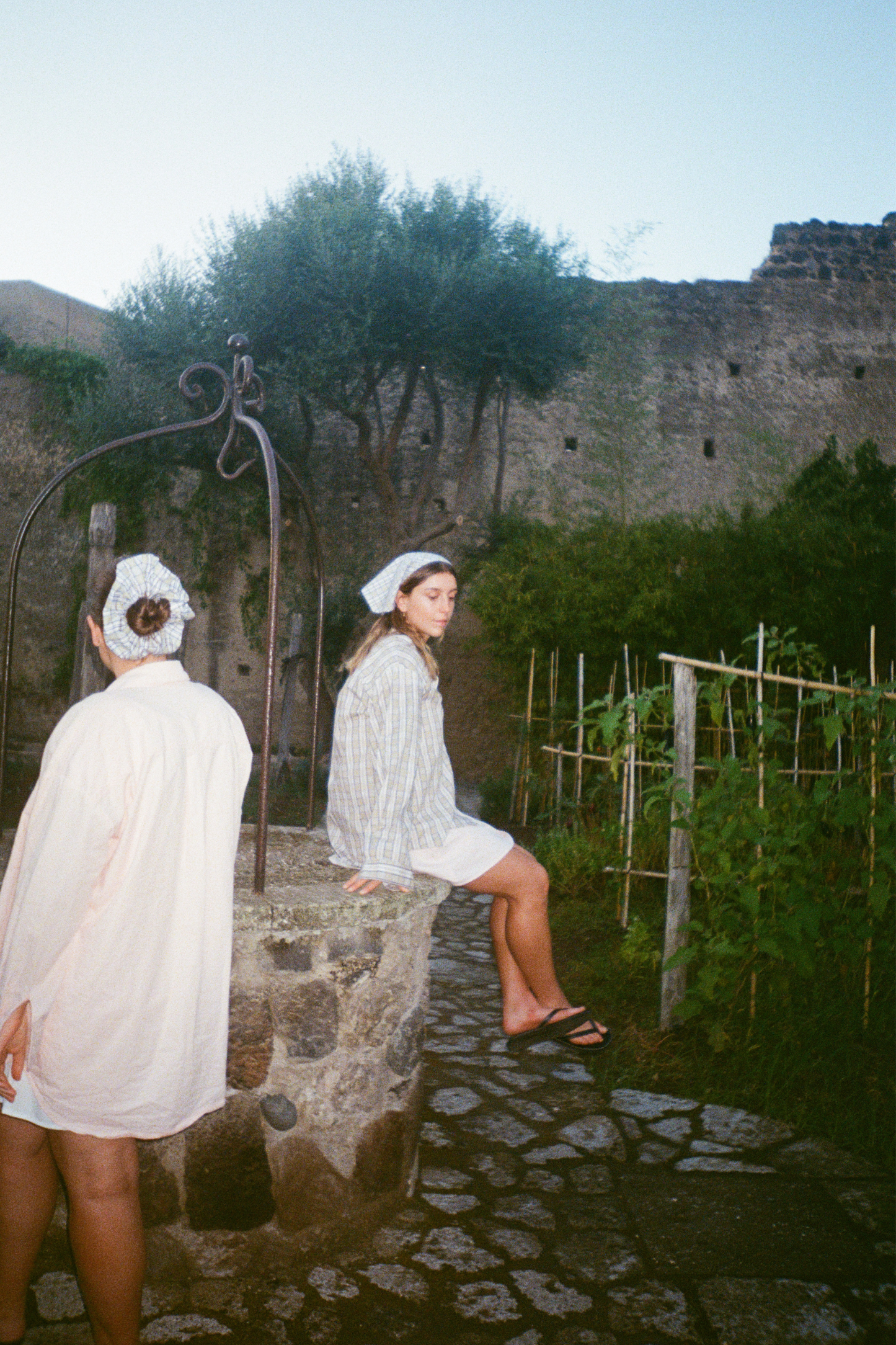 Michelle Headscarf - Sage Gingham