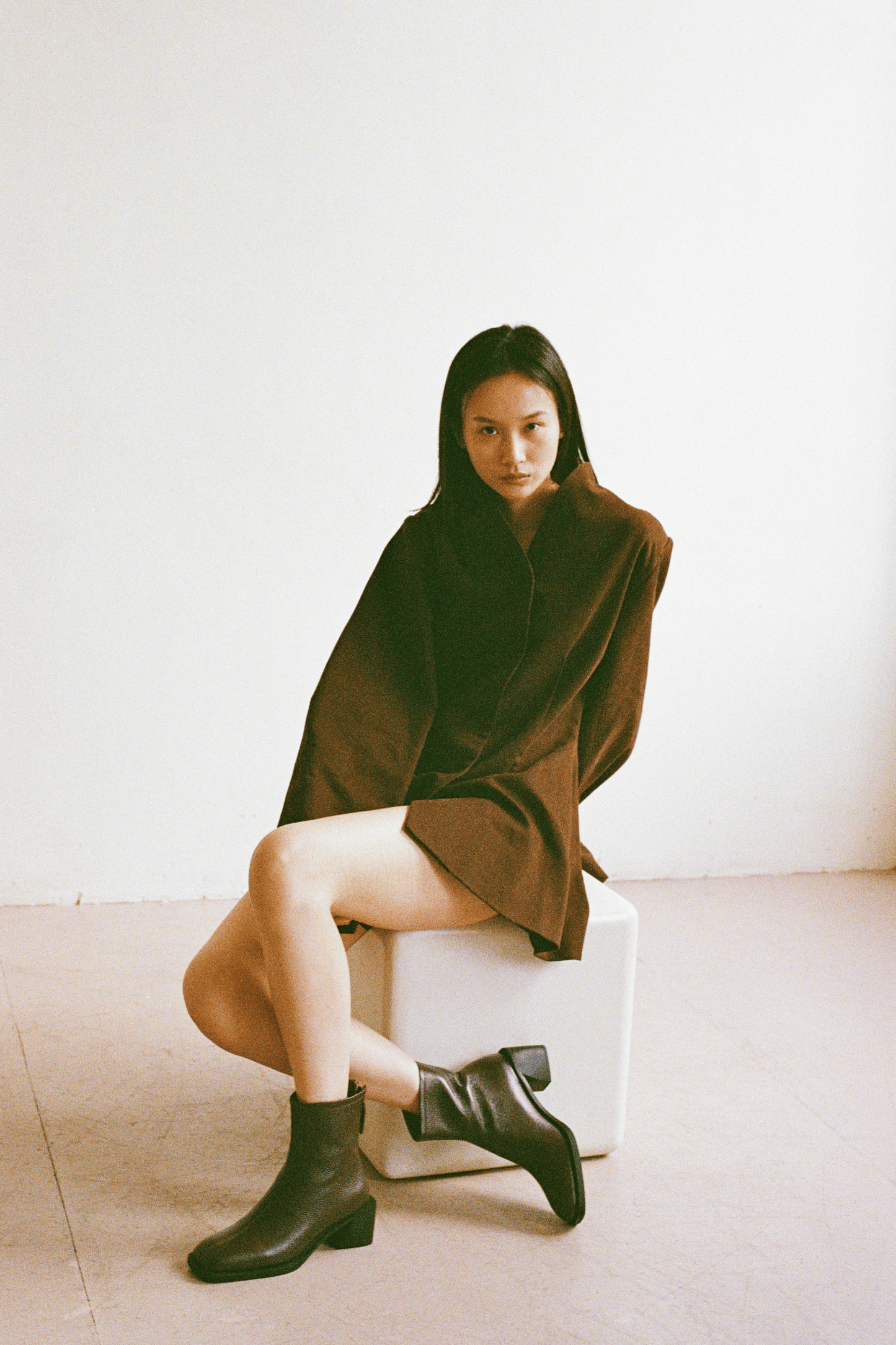 Brooklyn Square Toe Boot - Brown