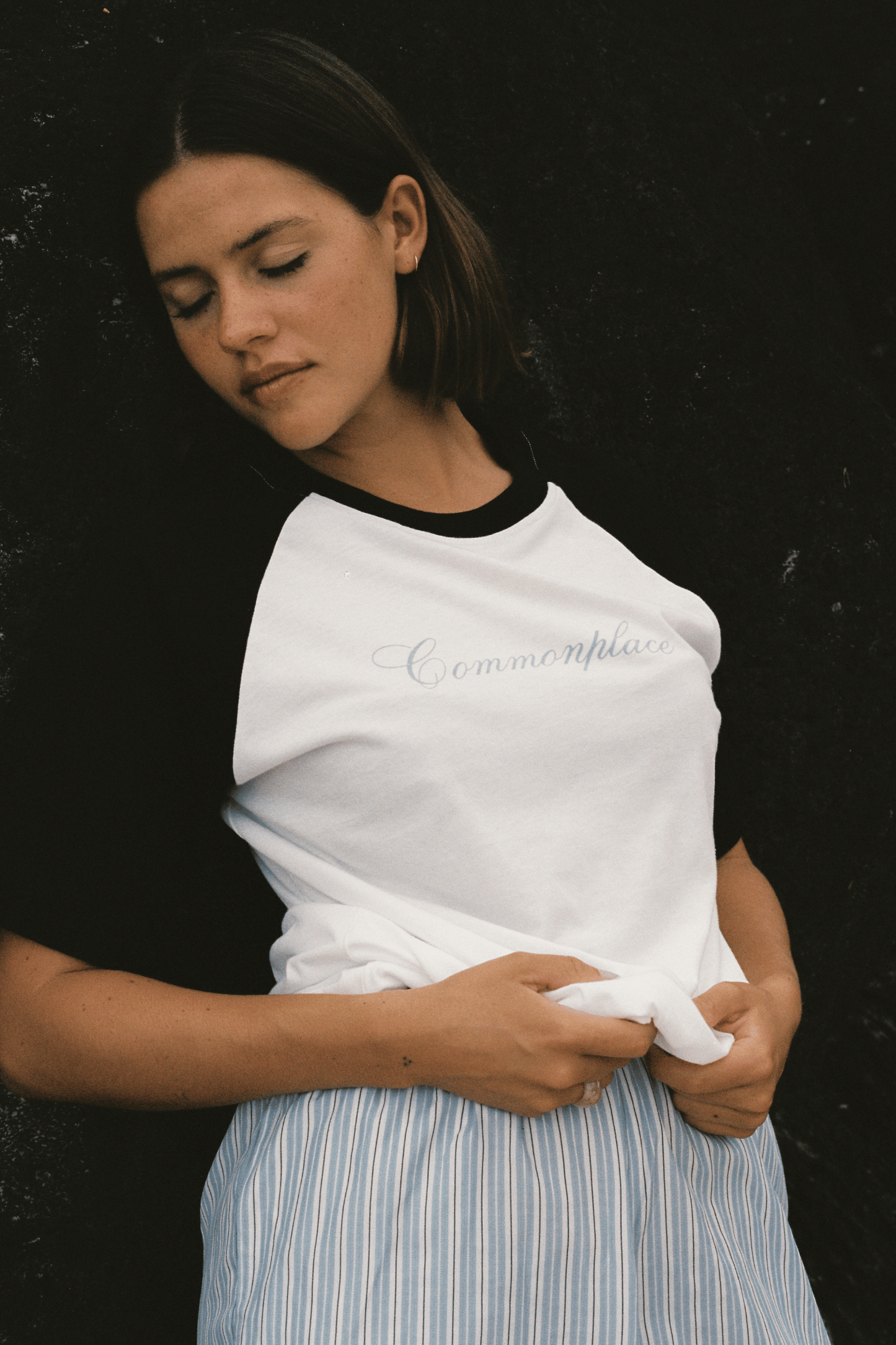 Cursive Raglan T-Shirt