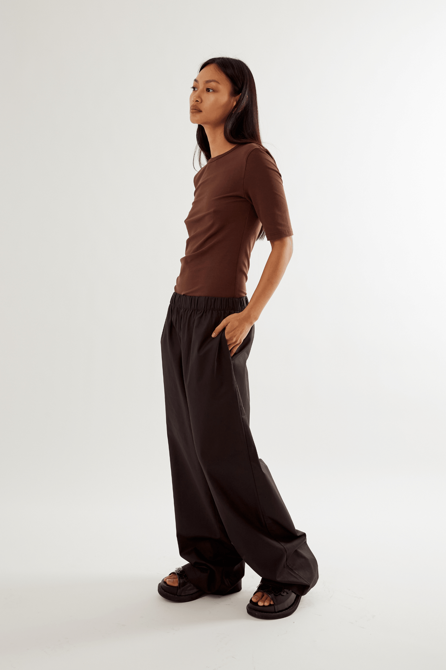 Libby Pull On Trouser - Black
