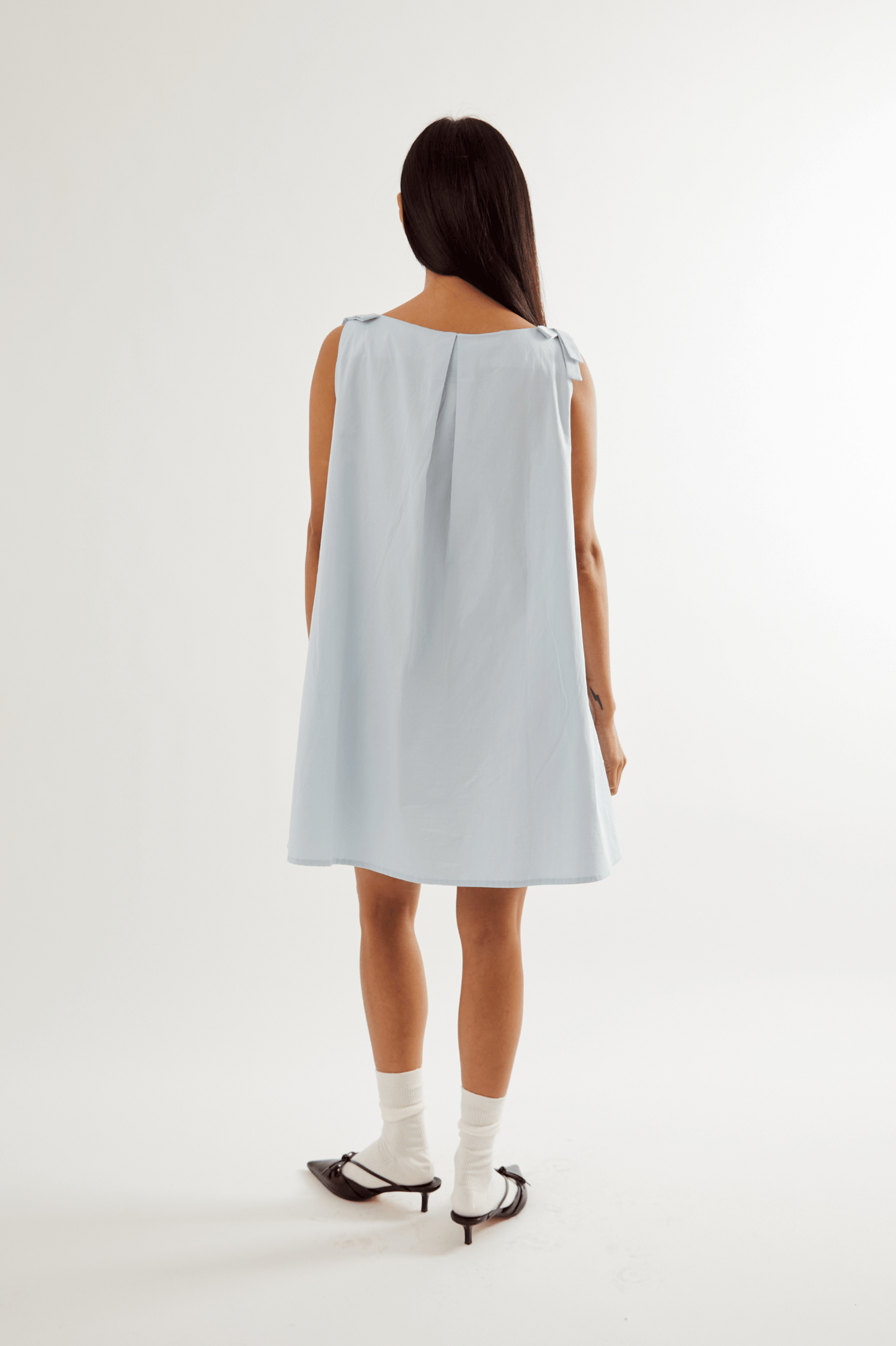 Margie Pinny Dress - Baby Blue
