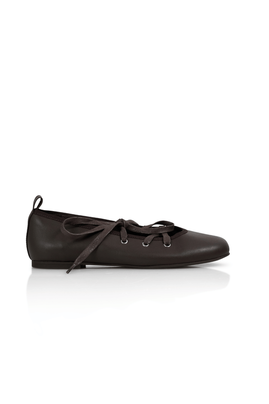 Lacey Ballet Flat - Choc