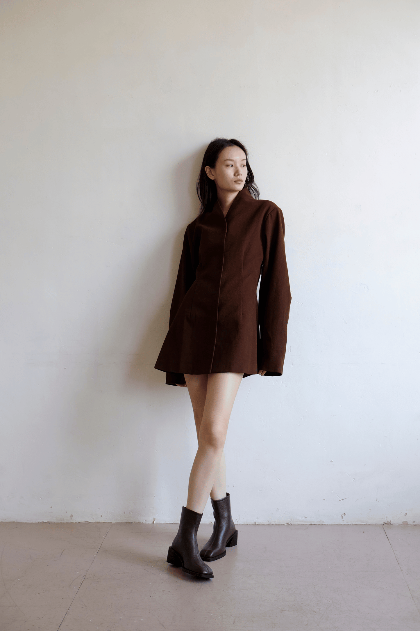 Brooklyn Square Toe Boot - Brown