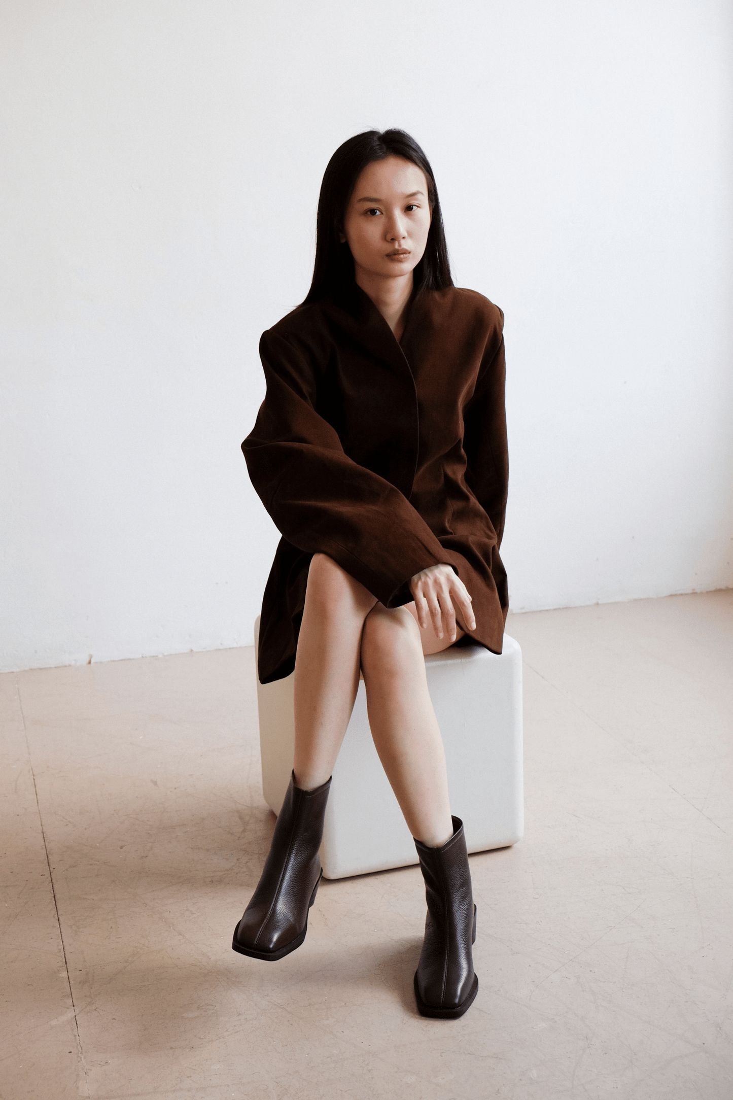 Brooklyn Square Toe Boot - Brown