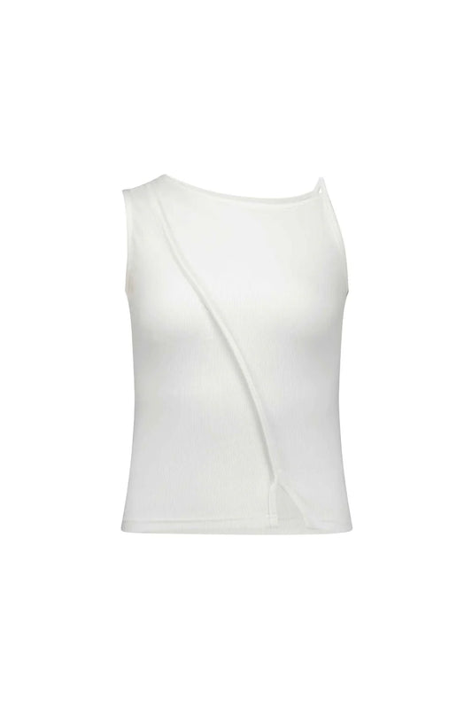 Asymmetric Pearl Tank - Natural