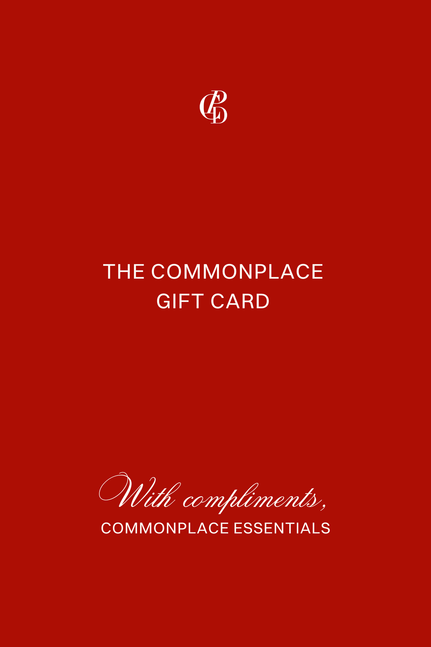 Commonplace E-Gift Card