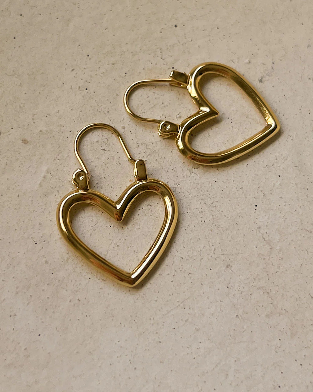 Mini Heartbreaker Hoops - Gold