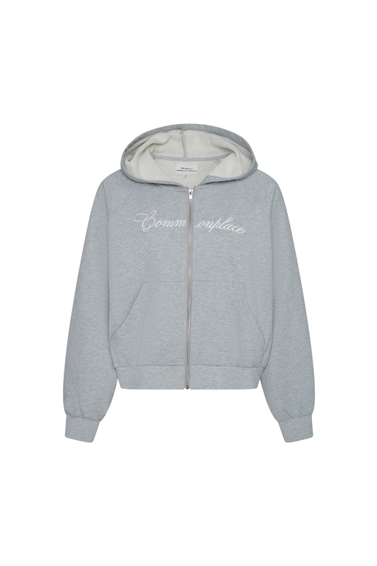 Ralph Zip Up Hoodie - Grey Marle